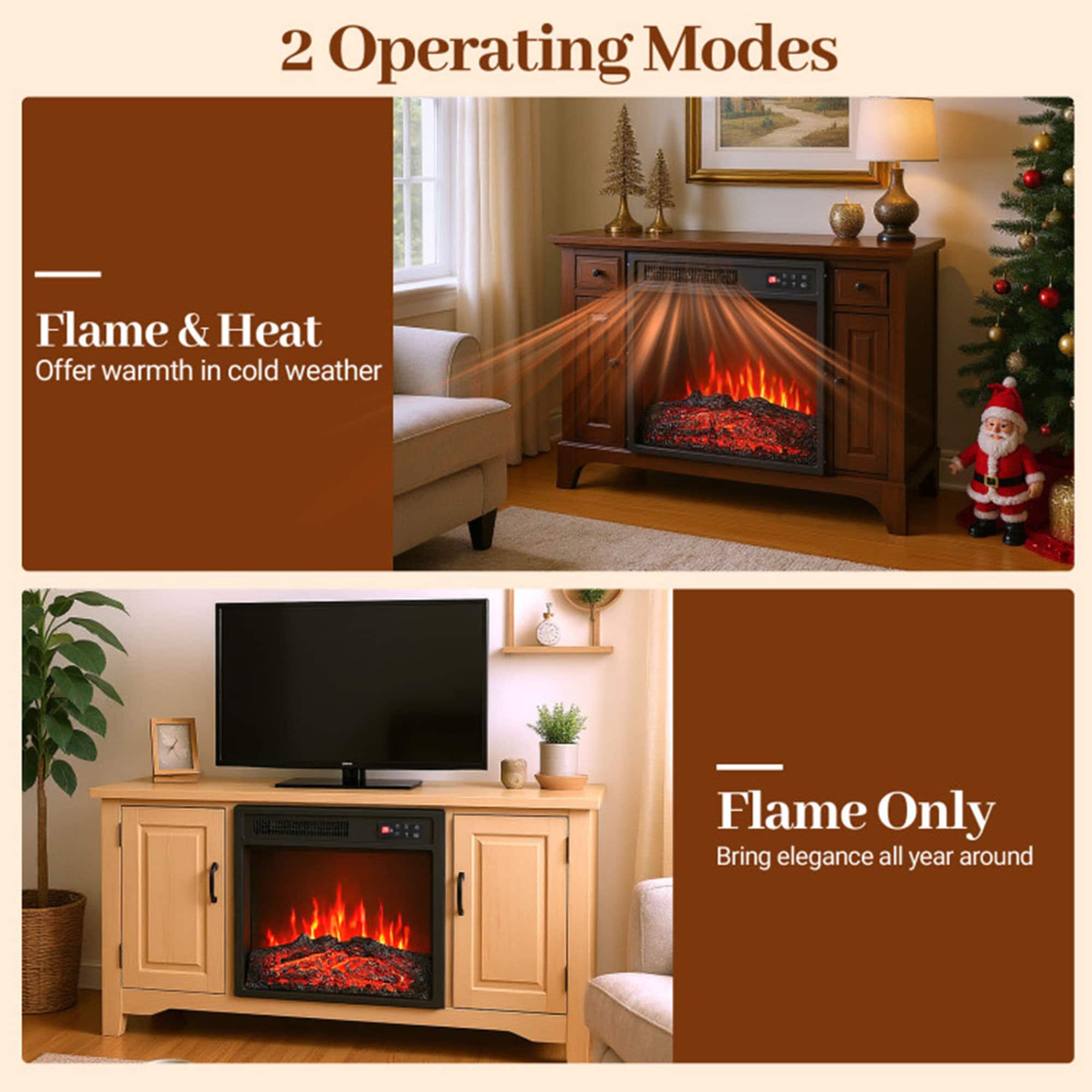 Clihome CL-FP10056USBK Electric-Fireplaces - View #5