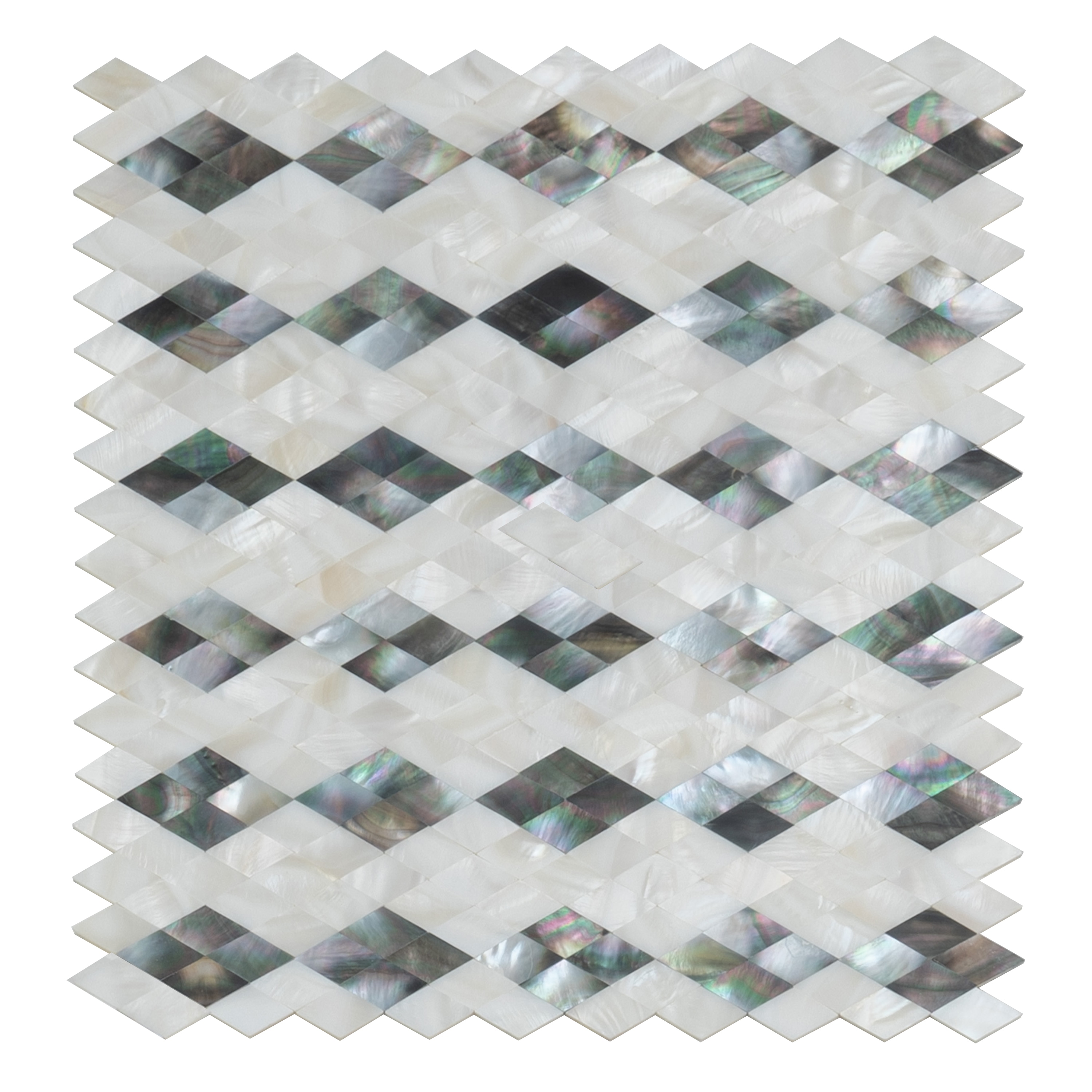 Apollo Tile APLJWS8809ASAMPLE Sample- Wall Tile Beige, Brown and White 4-in x 4-in Polished Wall Tile