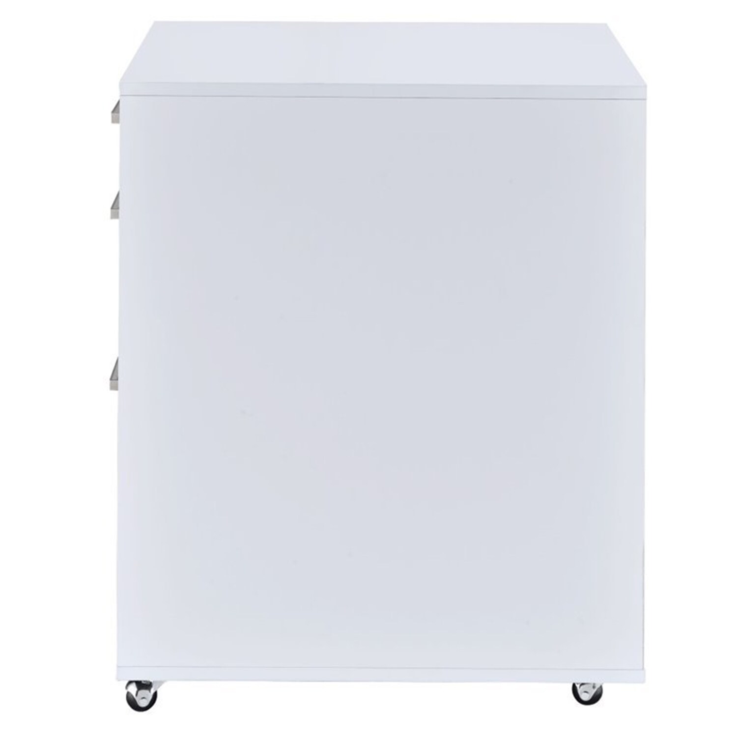 Mondawe Modern 3 Drawer Lateral Storage Filing Cabinet, White, Lockable ...
