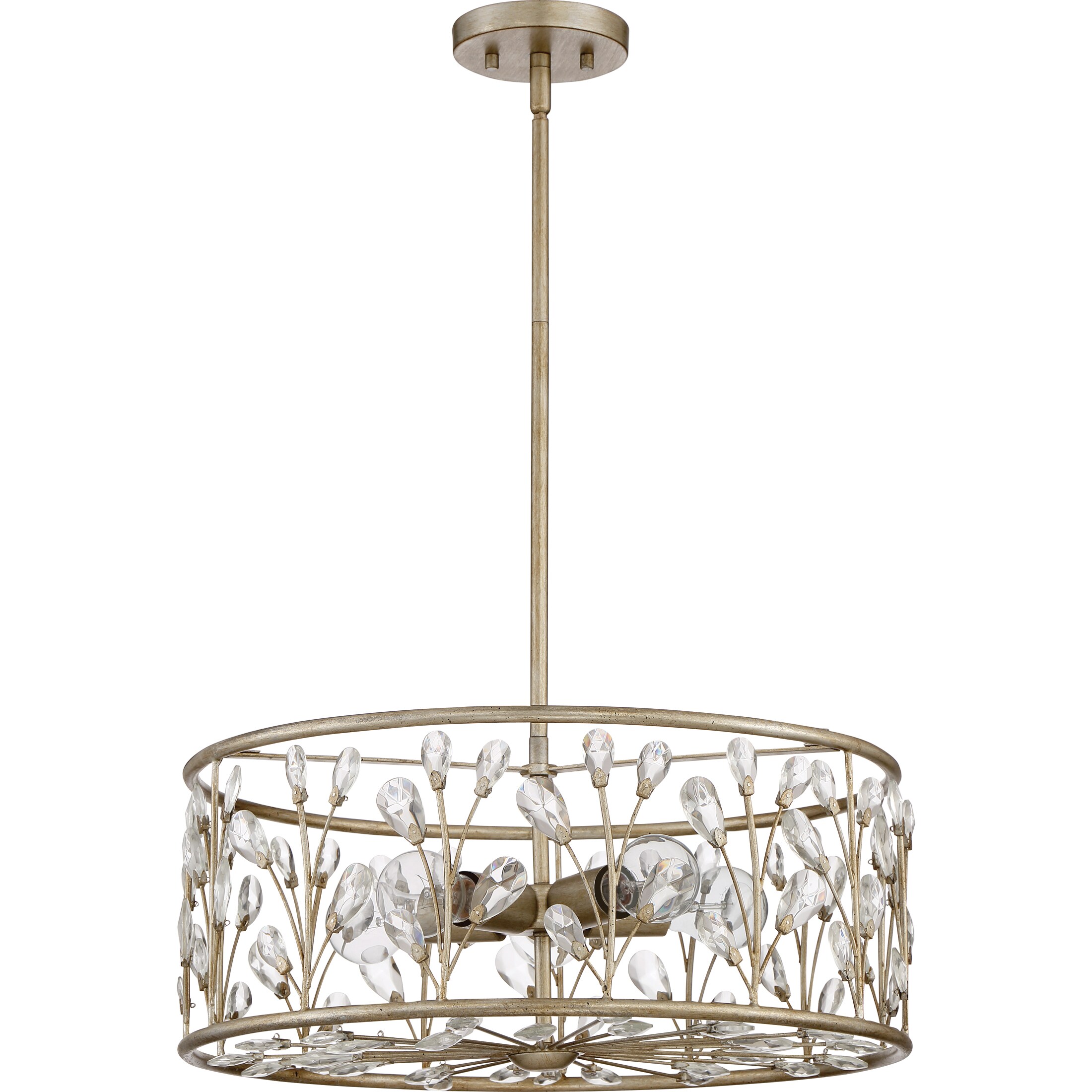 quoizel drum chandelier