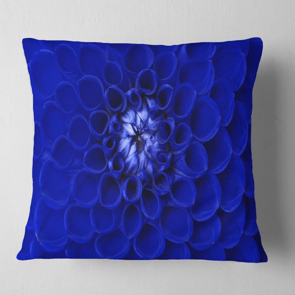 Designart CU12662-16-16 16-in x 16-in Blue Indoor Decorative Pillow