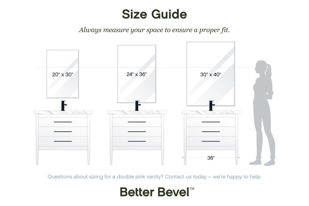 Better Bevel 18110 Framed-Bath-Mirrors - View #7