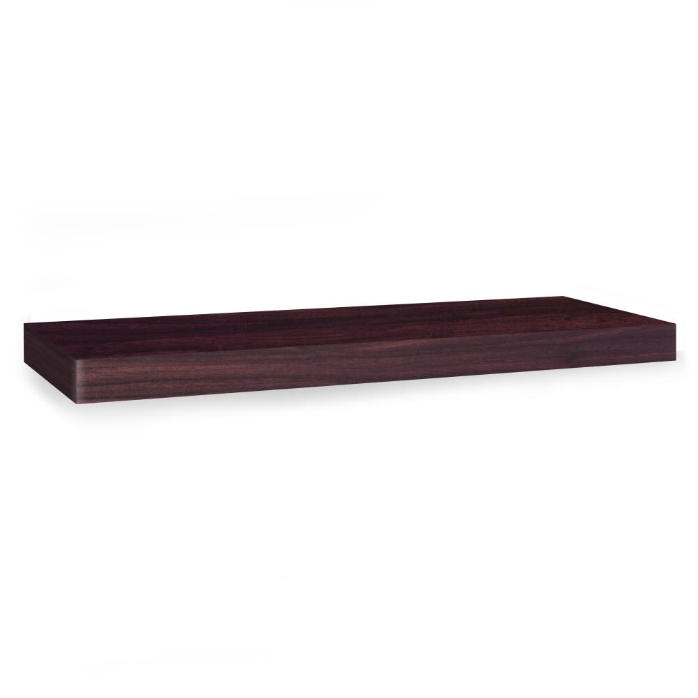 Way Basics FS-10-36-1-EO 9.8-in L x 9.8-in D x 2-in H Espresso Floating Shelf