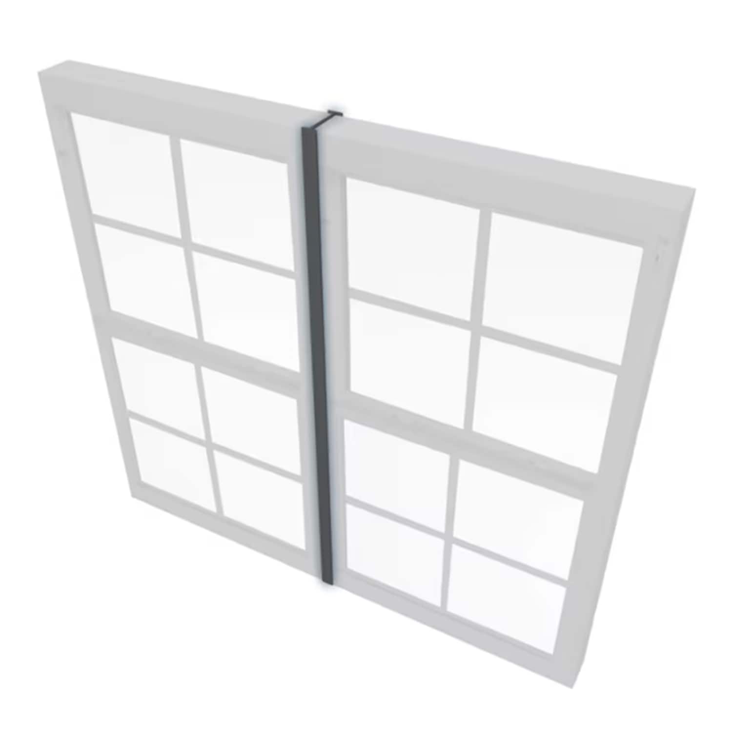 RELIABILT 325172M-RBSHBLK 72-in Black Vinyl Window Joining Kit with Mull