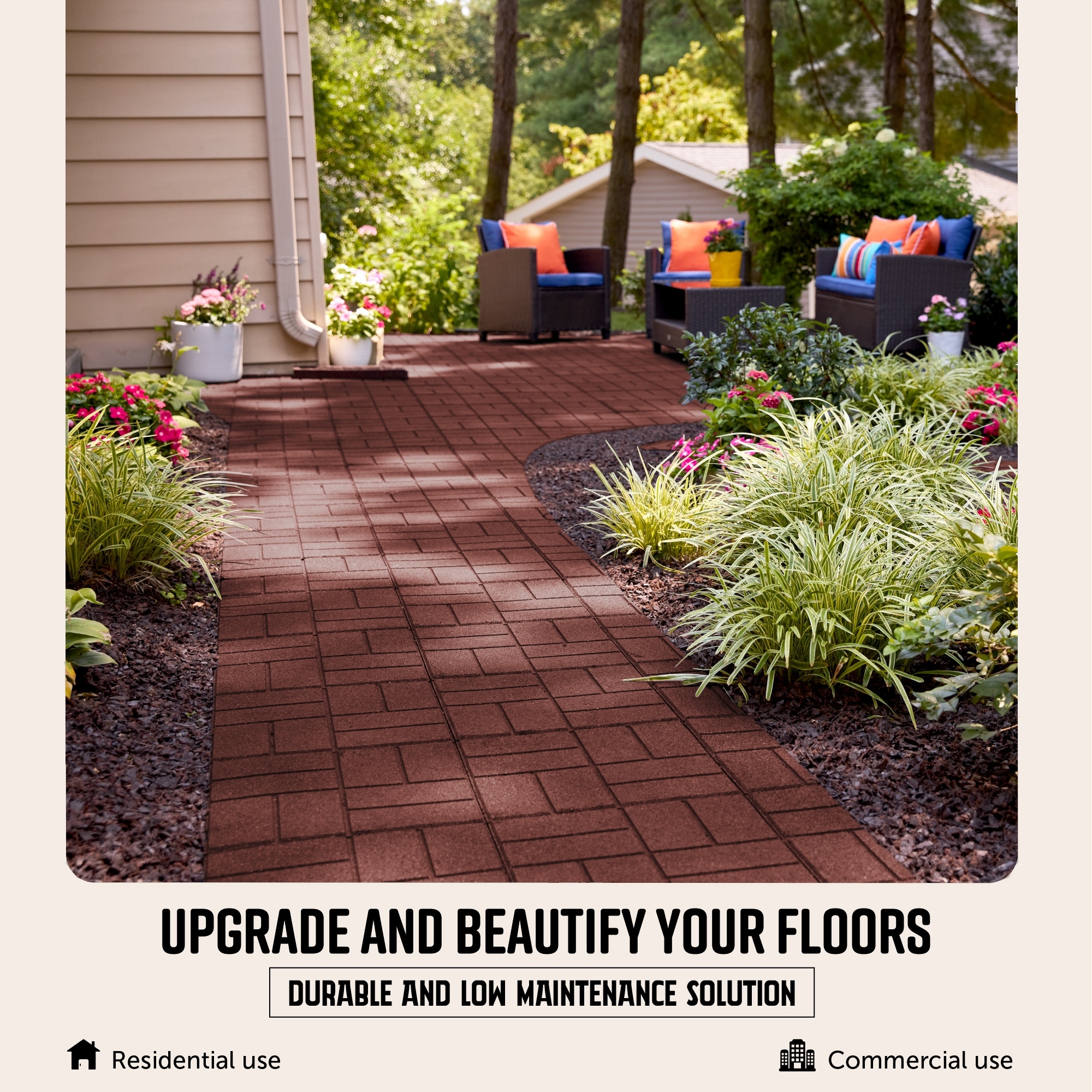 Rubberific DCPV16ILRD9 Patio-Stone-Pavers - View #6