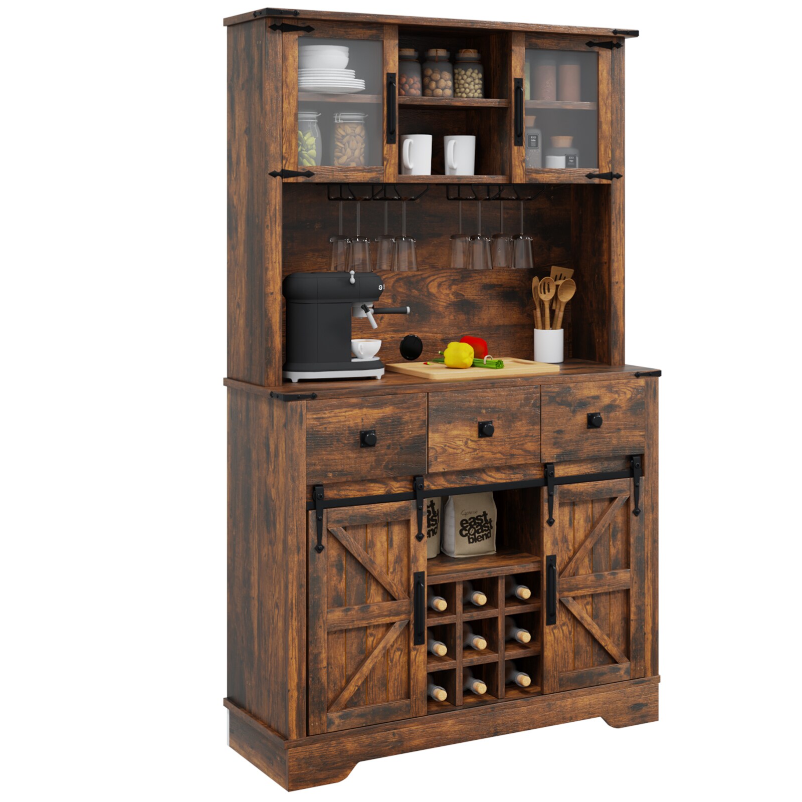 AOXUN H22004BR Dining-Kitchen-Storarge - View #8