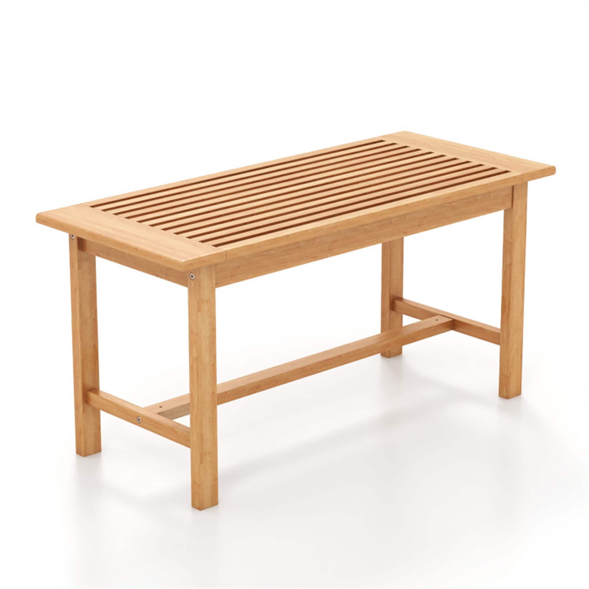 BABOOM BOM-JV11892-CO Patio Table Rectangle Outdoor Coffee 15.5-in W x 36-in L