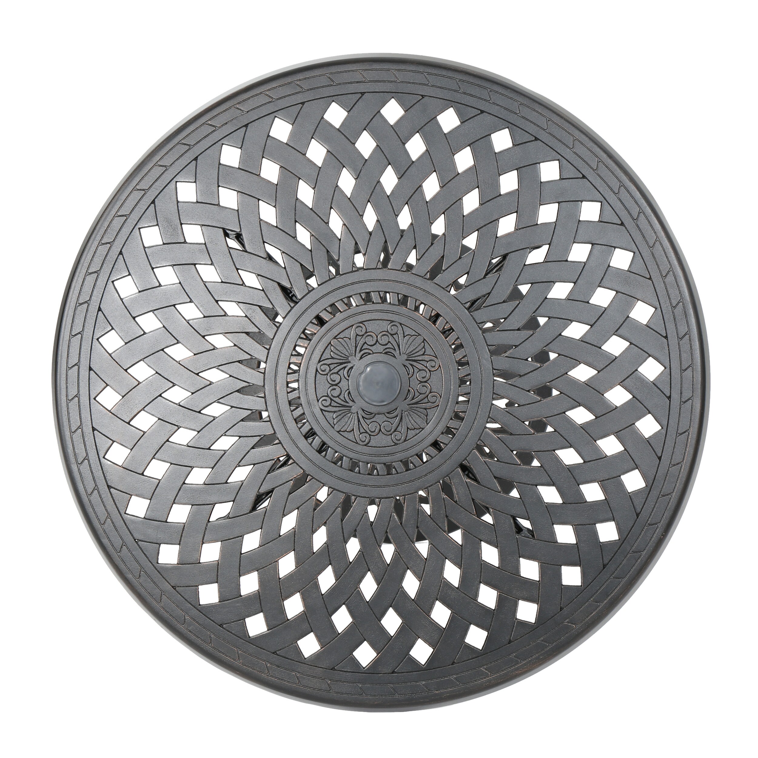 Mondawe Cast Aluminum Round Bar Table - 35inch in the Patio Tables ...