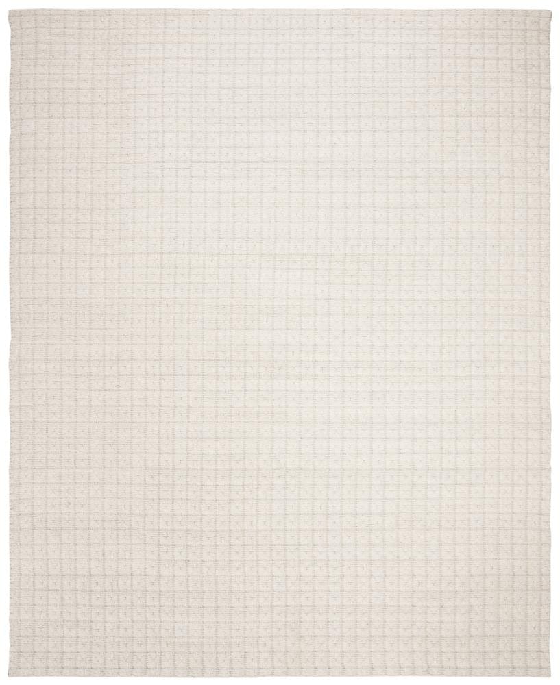 Hand-Tufted Ivory Braided Wool & Viscose 8' x 10' Area Rug