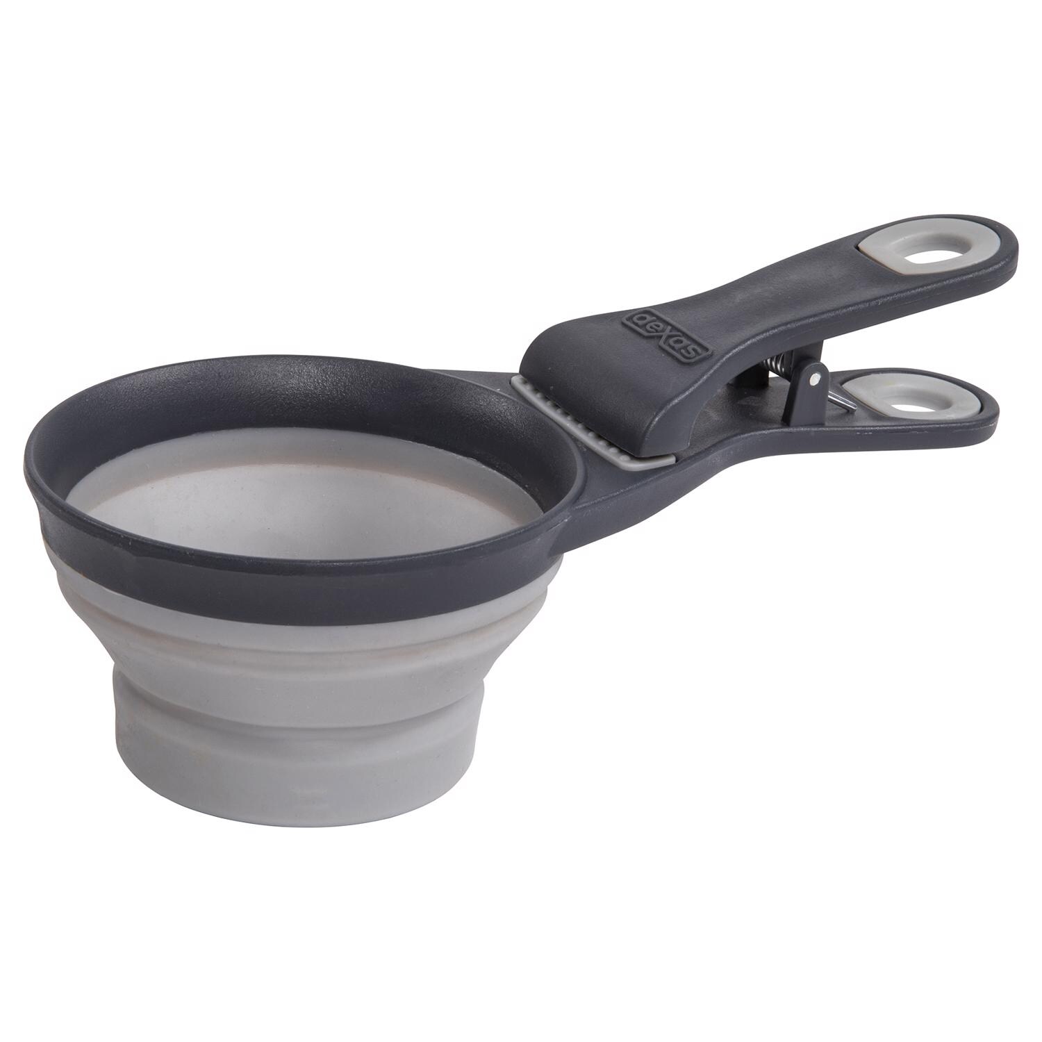 Dexas -  Gray Rubber 1 cups Pet Food Scoop For All Animals