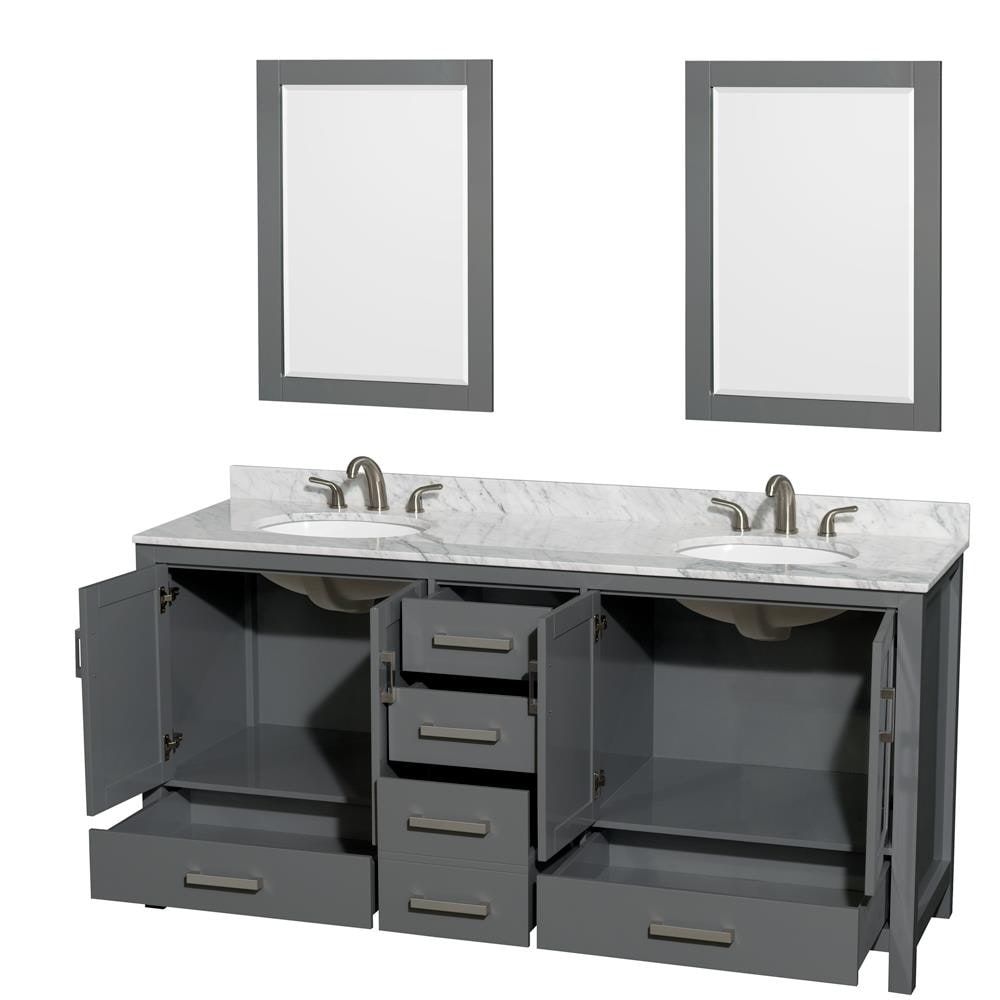 Wyndham Collection WCS141472DKGCMUNOM24 Bath-Vanity-Combo - View #2