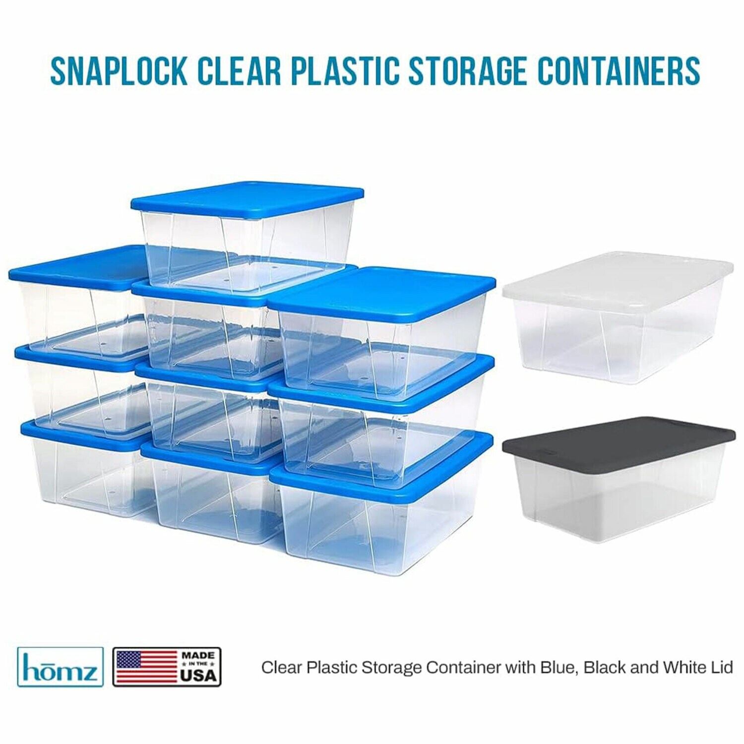 Homz Products 324380 Plastic-Storage-Totes - View #8