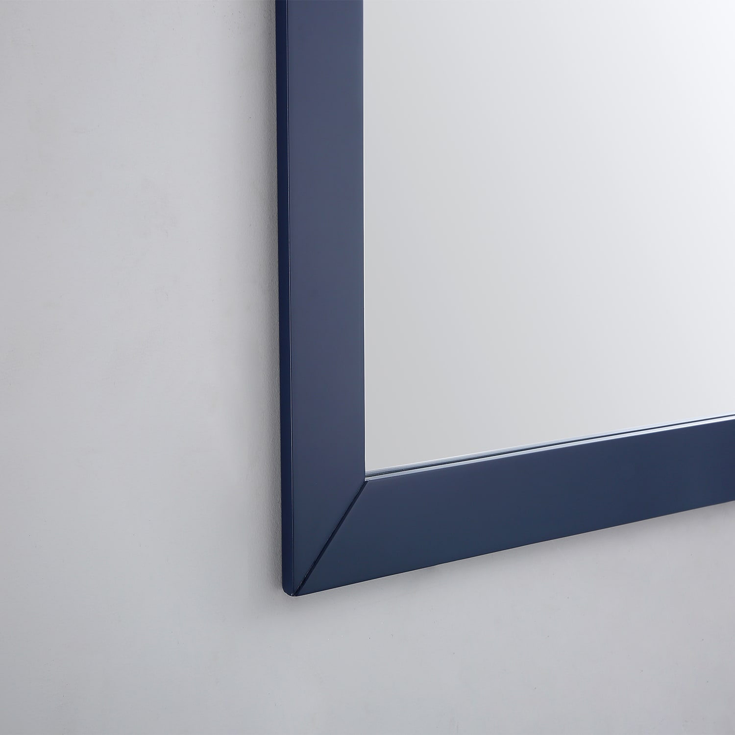 Eviva 24-in X 30-in Framed Bathroom Vanity Mirror (Blue) In The ...