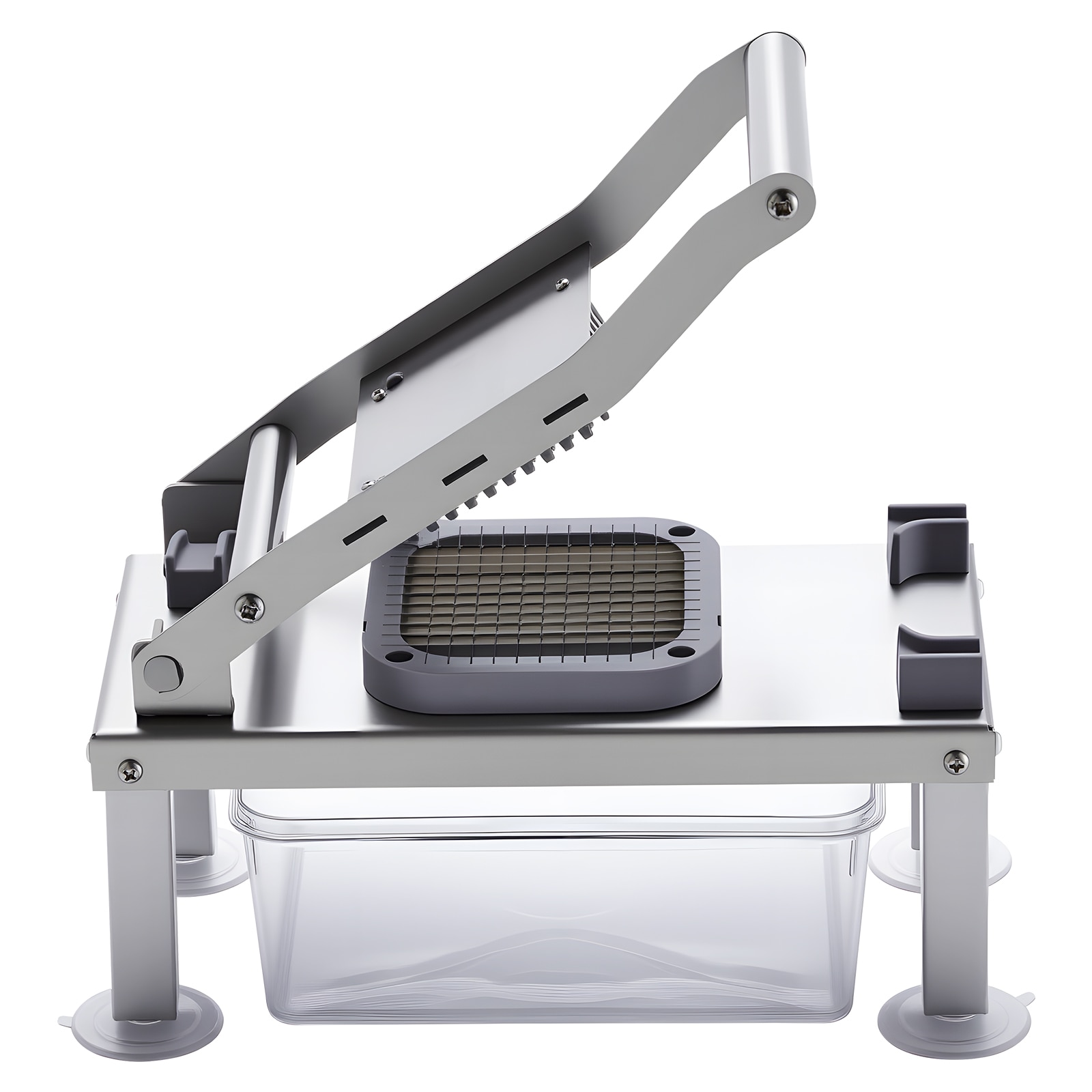 GIVIMO 9-Blade Vegetable Chopper Mandoline Slicer All-in-1 Food Cutter with Stainless Steel Blades Cheese Grater Onion Dicer and 55.8-fl-oz Container for Salad and Spiralizer #LW038GIVSS792