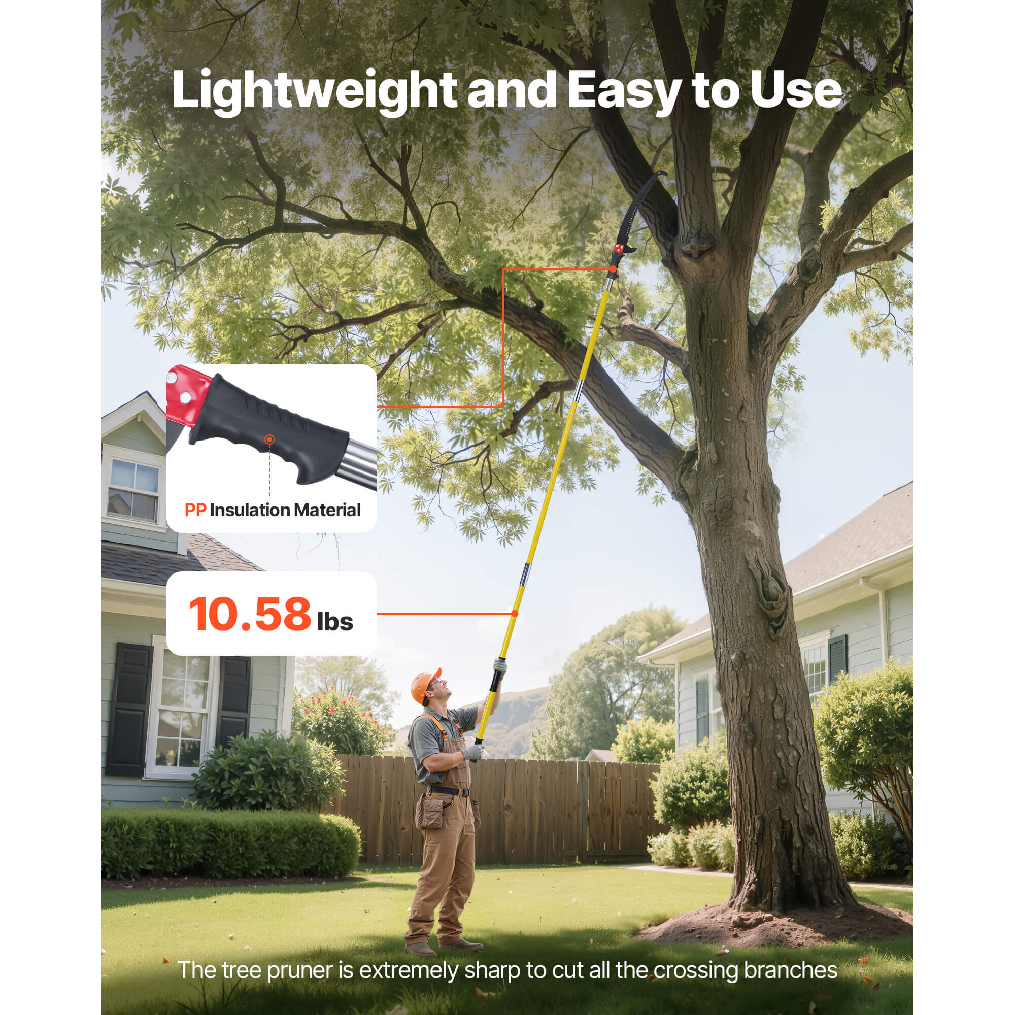 VEVOR SCSDXZJJSLWD11218V0 Pole-Pruning-Saws - View #4