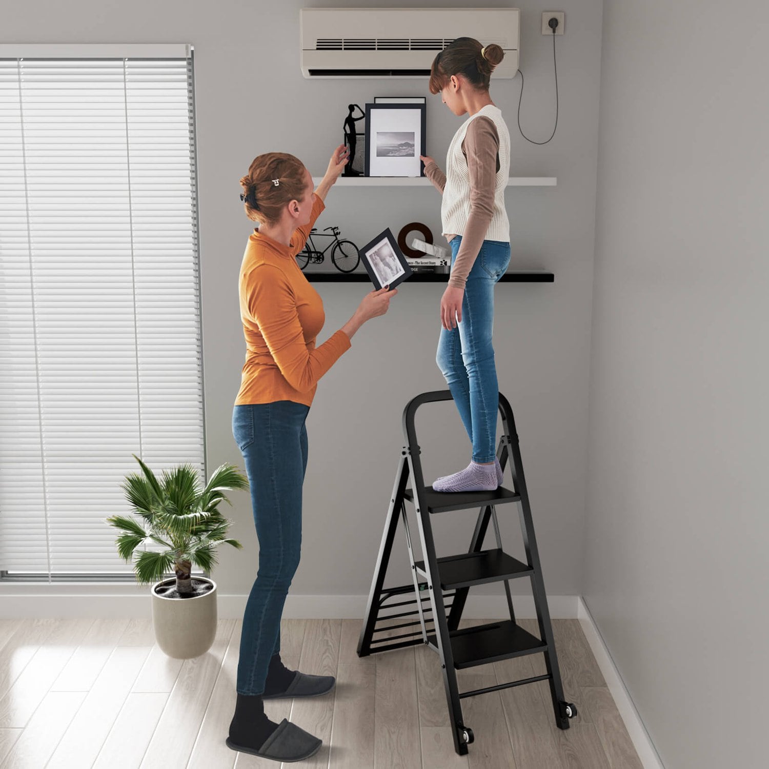 Costway CSHY002693 Step-Ladders - View #2