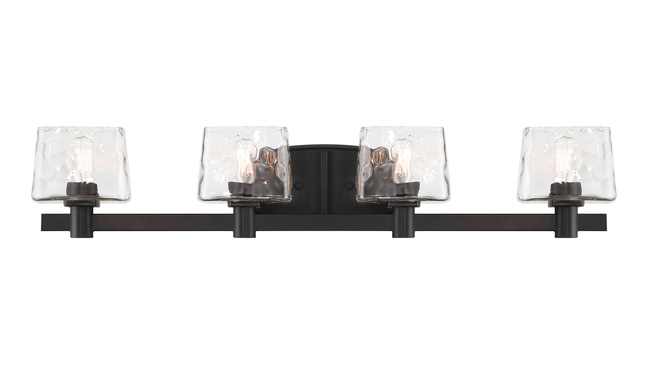Minka Lavery 2234-66A Drysdale 32.5-in 4 -Light Matte Black Modern/contemporary Vanity light bar