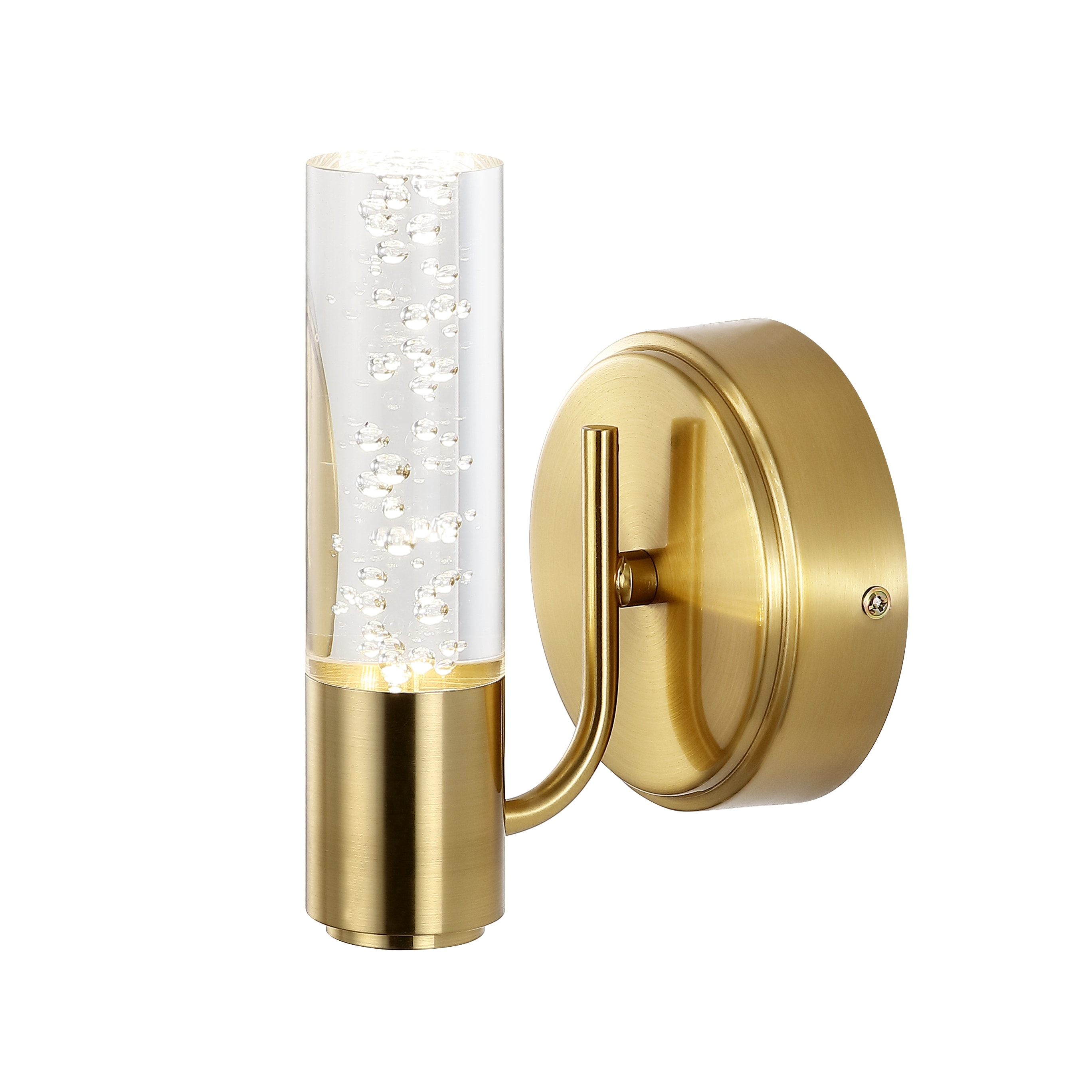Bolha Classic Minimalist Brass-Gold LED Vanity Wall Light