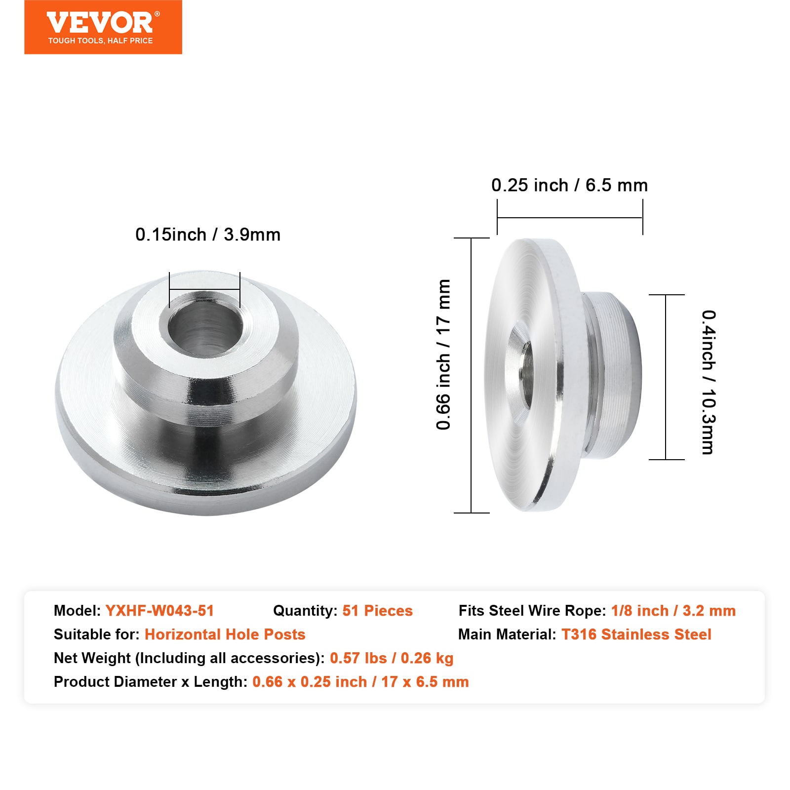 VEVOR CLHT51JYS000TOHGMV0 railings - View #10