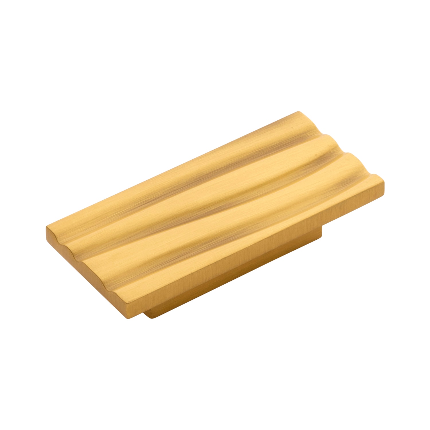 Belwith Keeler B074961-BGB Bijou Dune 1-7/8-in , 48mm Center to Center Brushed Golden Brass Rectangular Edge Drawer Pull