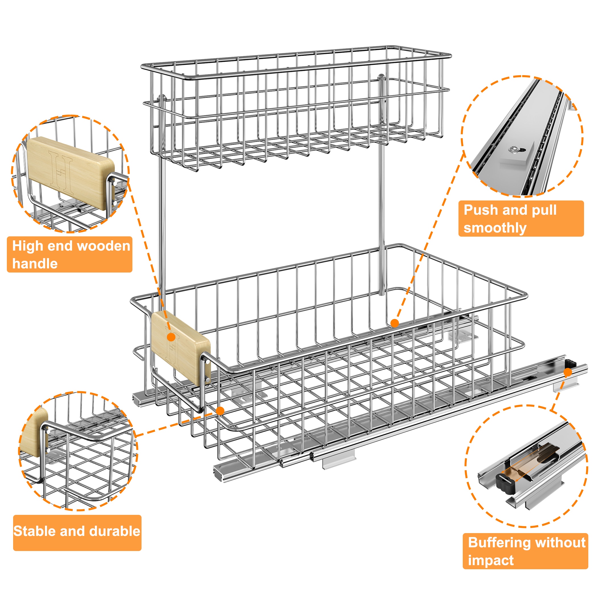LOVMOR LL-A10A005055-LYJ Pull-Out-Cabinet-Baskets - View #7