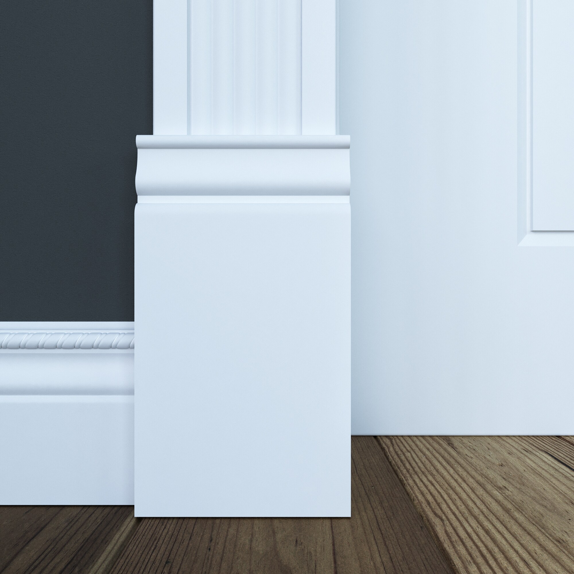 Ornamental Mouldings EV743PBWHW plinths - View #3