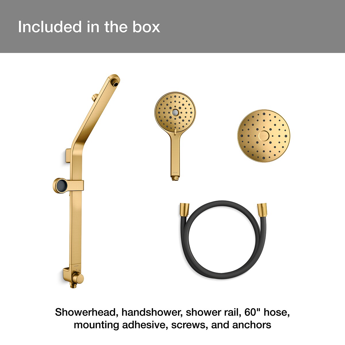 KOHLER REC26089-G-2MB Showerhead-Bar-Panels - View #8