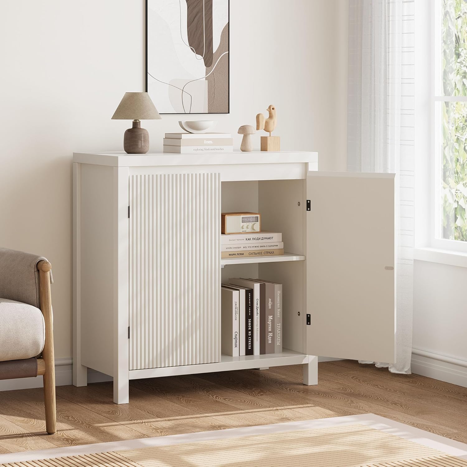 Garvee Modern Sideboard Buffet Cabinet Accent Storage Cabinet with ...