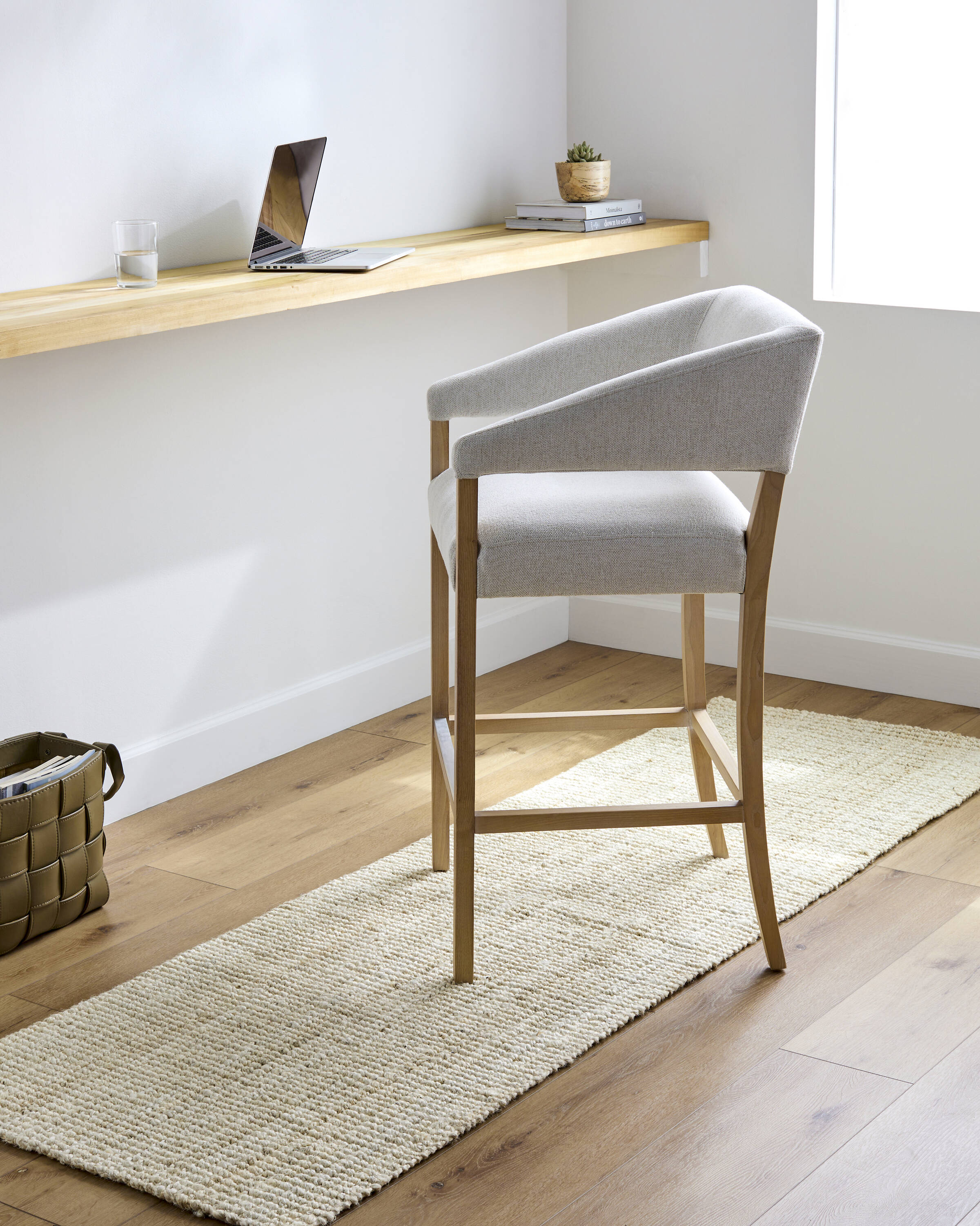 Livabliss BOAC2301-2620 Becki Owens Calla 3 x 20 (ft) Loomed Jute Butter Rectangular Indoor Solid Farmhouse/Cottage Runner rug