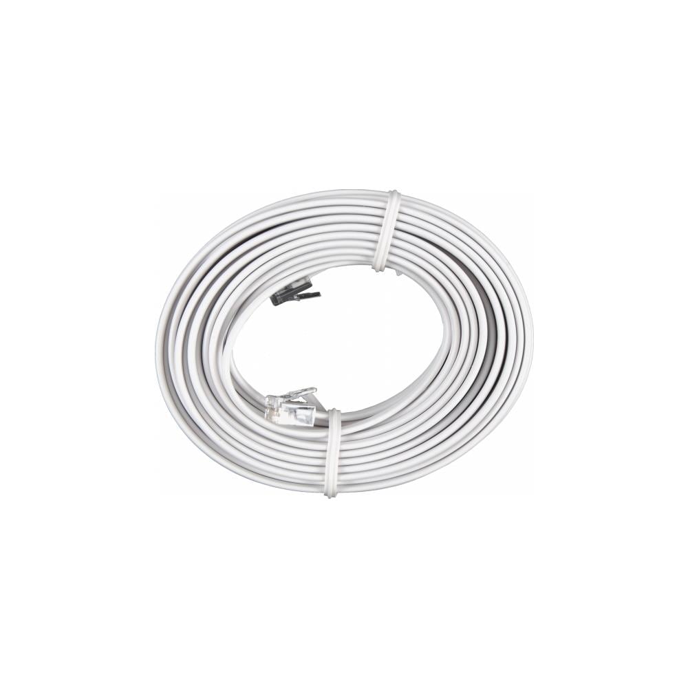 Power Gear 15-ft Flat Rj11 Phone Cable in the Phone Cable