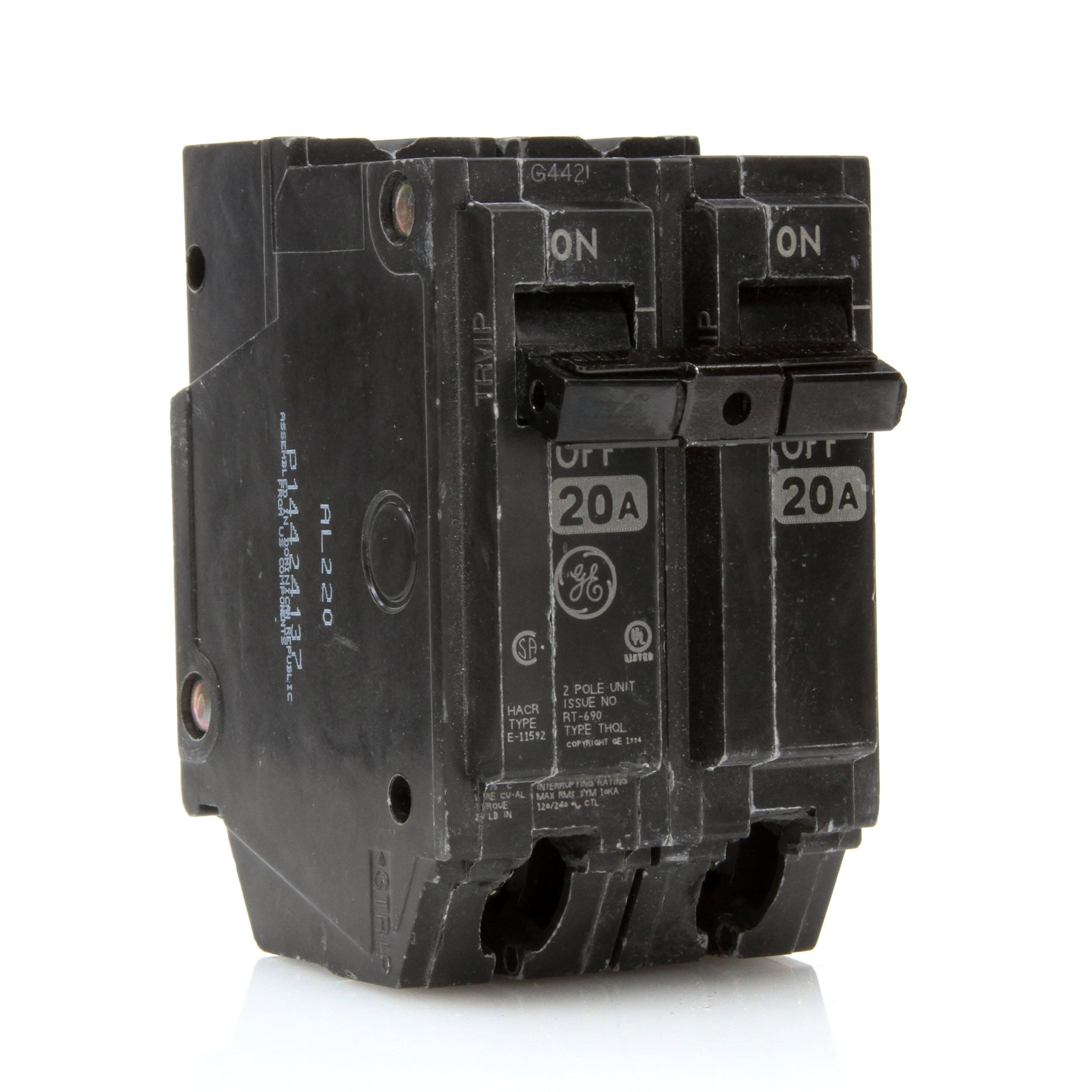 General Electric Plug in Circuit Breaker THQL21WY20 for sale online 