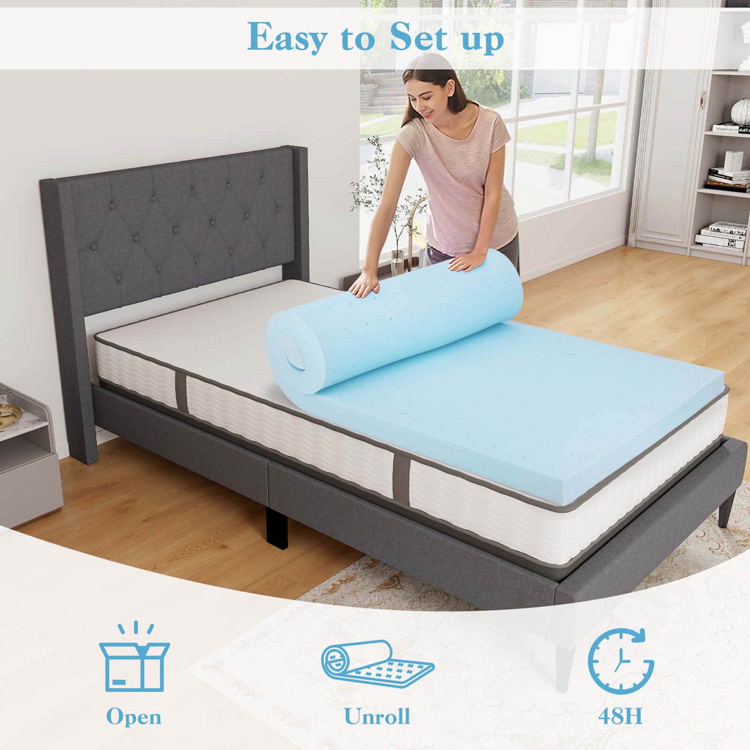 Costway HCST03316 Mattresses-Boxsprings - View #6