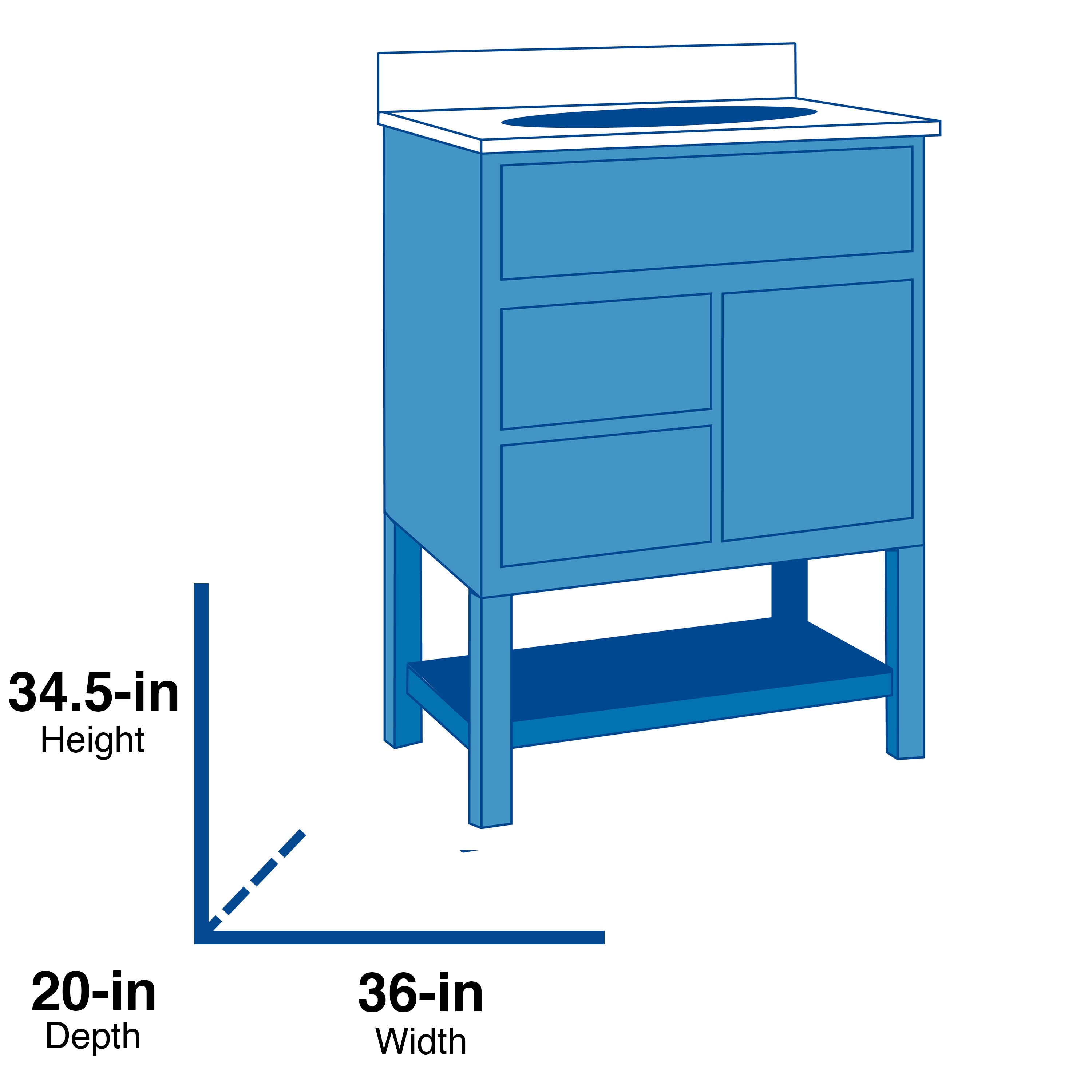 allen + roth WSL36RVE Bath-Vanity-Combo - View #11
