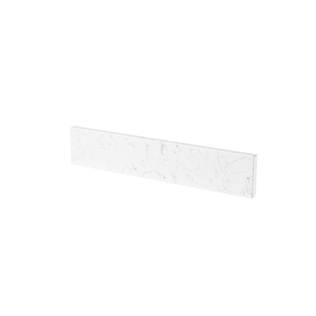 Winette 4-in H x 21.24-in L Carrara White Engineered Marble Bathroom ...