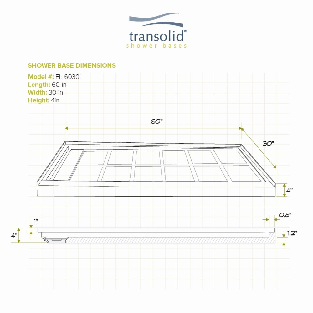 Transolid FL6030L-37 Shower-Floors - View #6