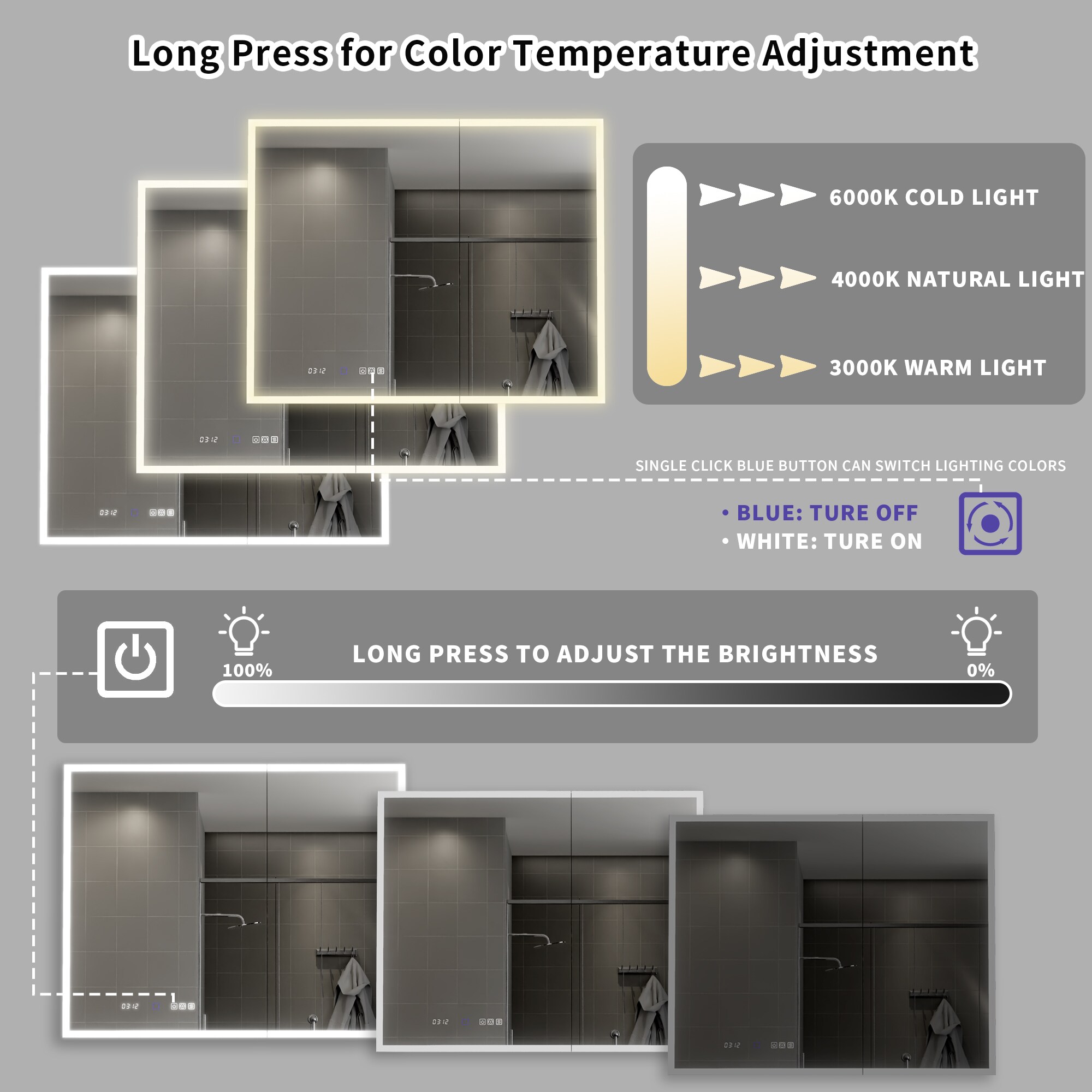 AAZJ JDEX-V12MED4032 Bathroom-Medicine-Cabinets - View #4