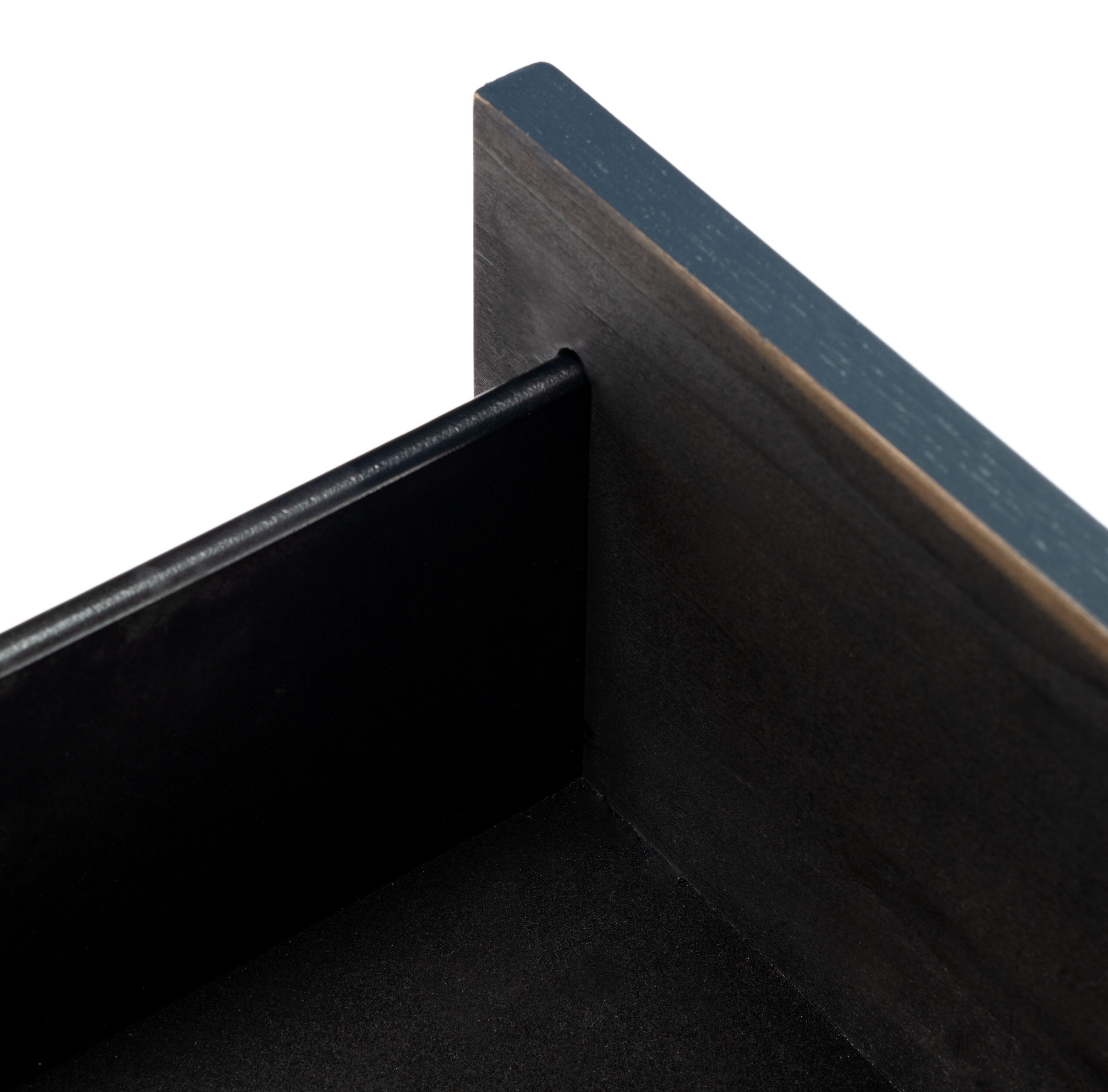 Fenno Artisanal Teal & Brass 2-Drawer Nightstand