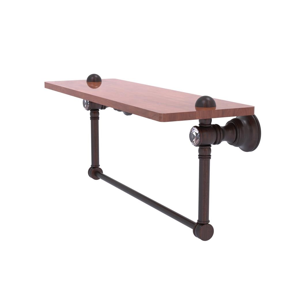 Allied Brass CC-1-22-TB-IRW-VB Carolina Crystal Venetian Bronze Wall mount Bathroom Shelf ( 22-in x 7-in x 5-in )