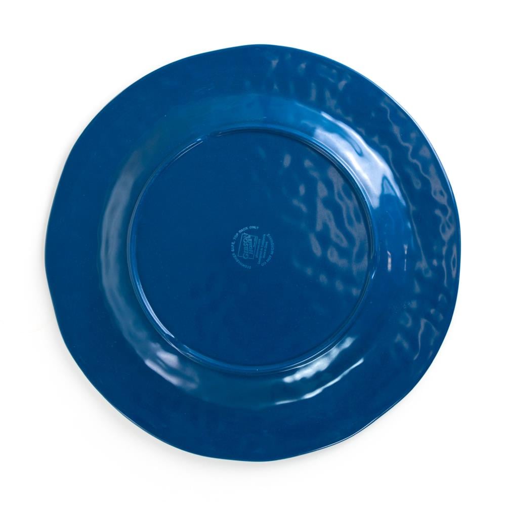 Gibson Home 12-Piece Blue Melamine Dinnerware in the Dinnerware ...