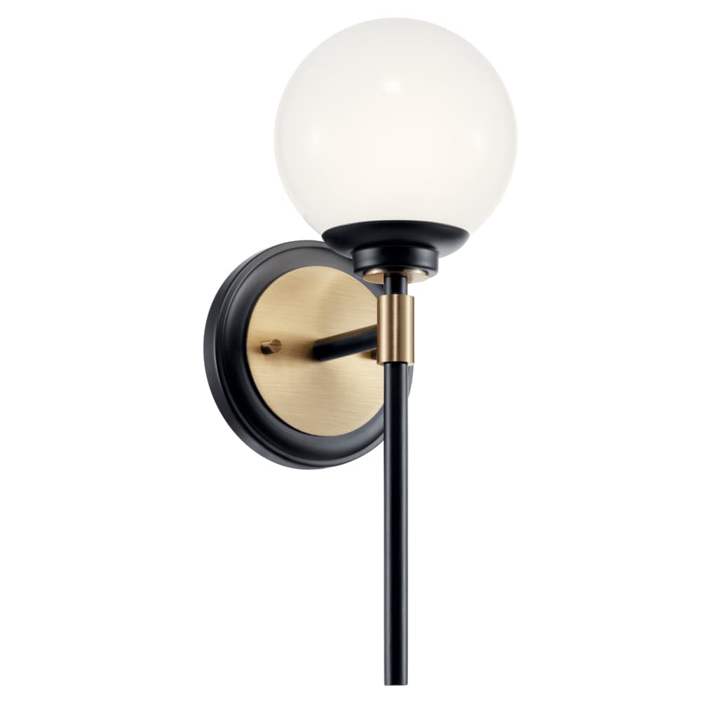 Kichler 55170BKCPZ Benno 5.25-in 1 -Light Black Industrial Vanity light