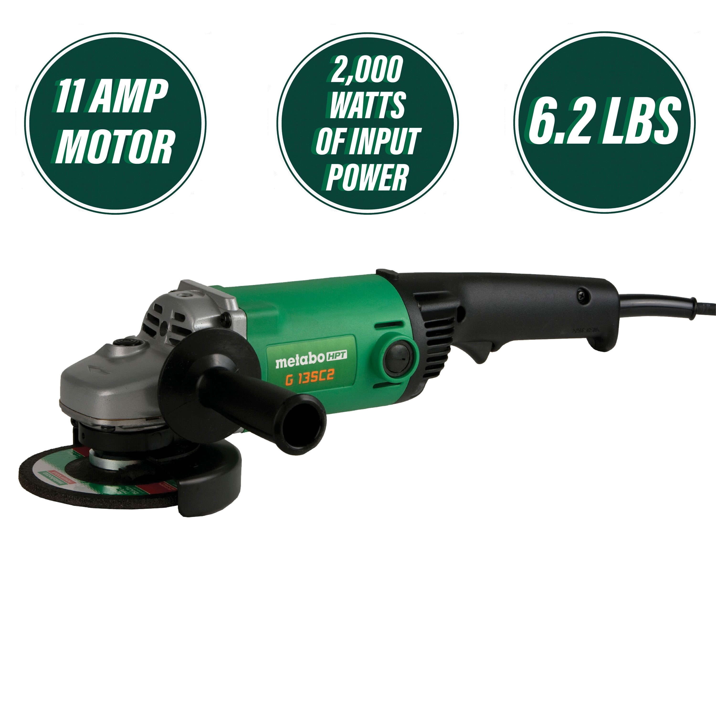 Metabo HPT 5-in Trigger Switch Corded Angle Grinder G13SC2M Sansujyuku sansujyuku.com