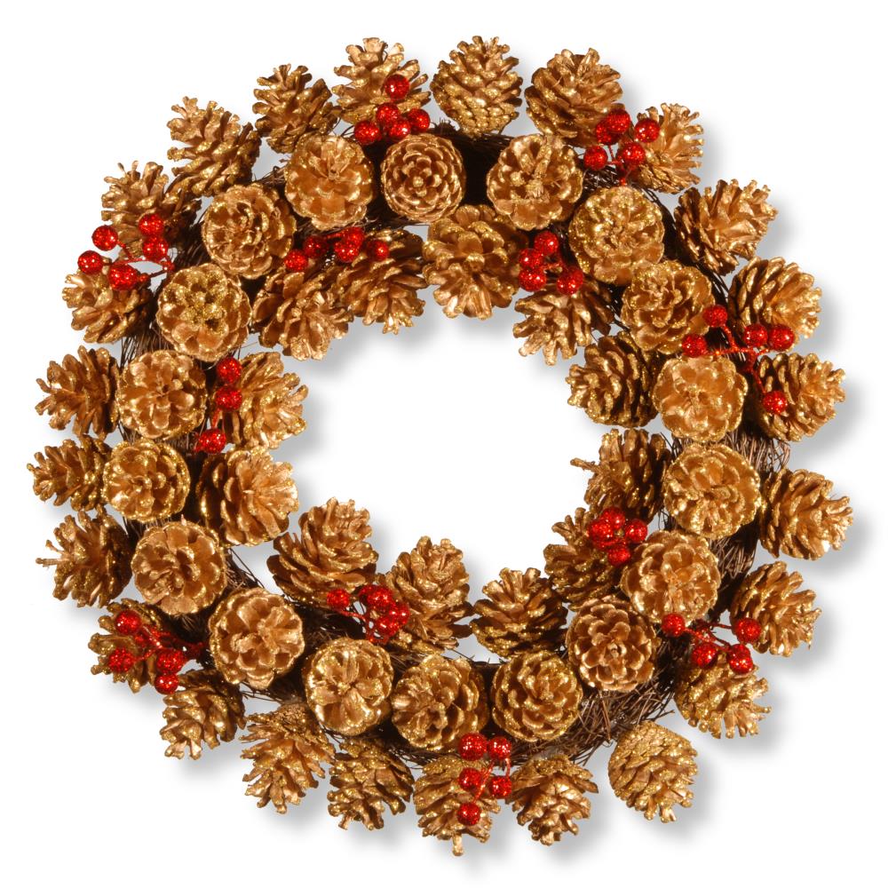 Northlight 20 Green Glittered Artificial Coral Christmas Wreath