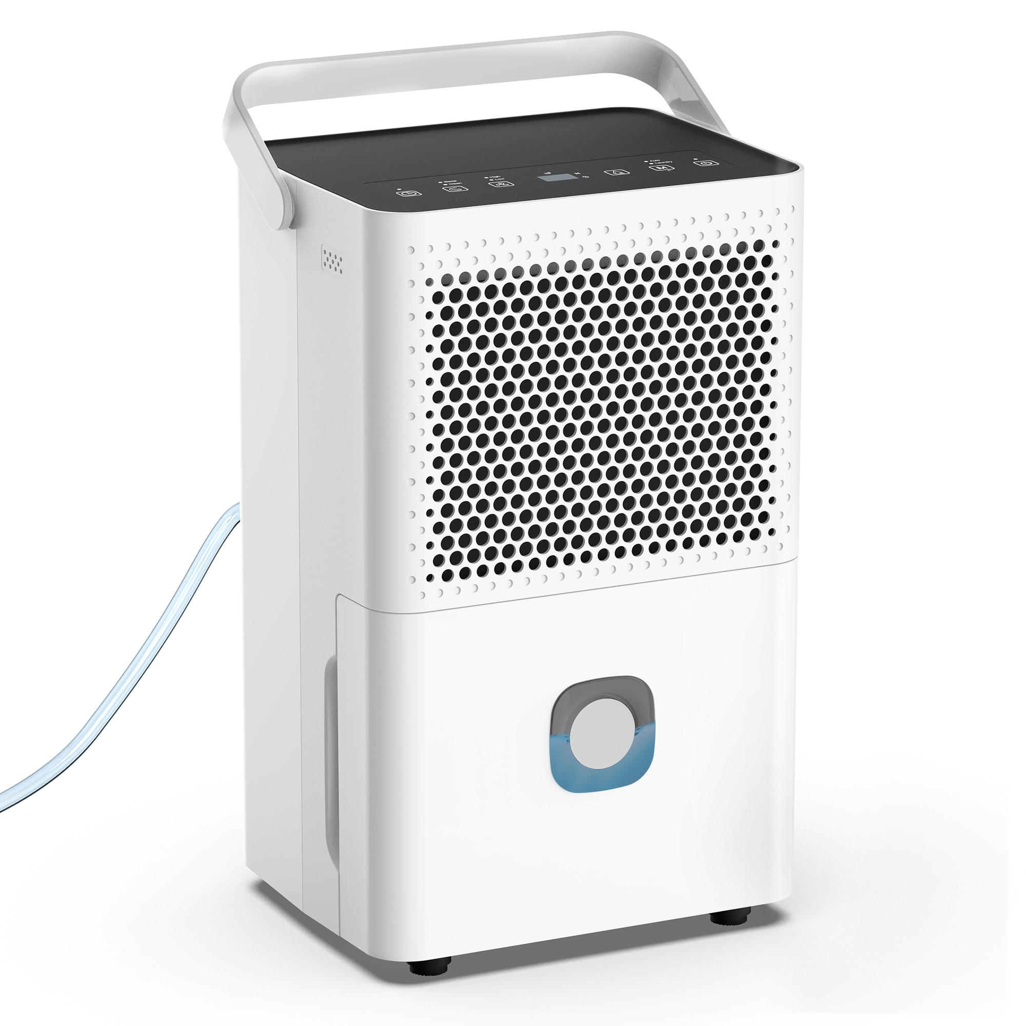 Elexnux 30 pt. Dehumidifier (For Rooms 1001 - 1500 sq. ft) For Basements, Bathrooms, Crawlspaces, in White #GTN-SDL-30P