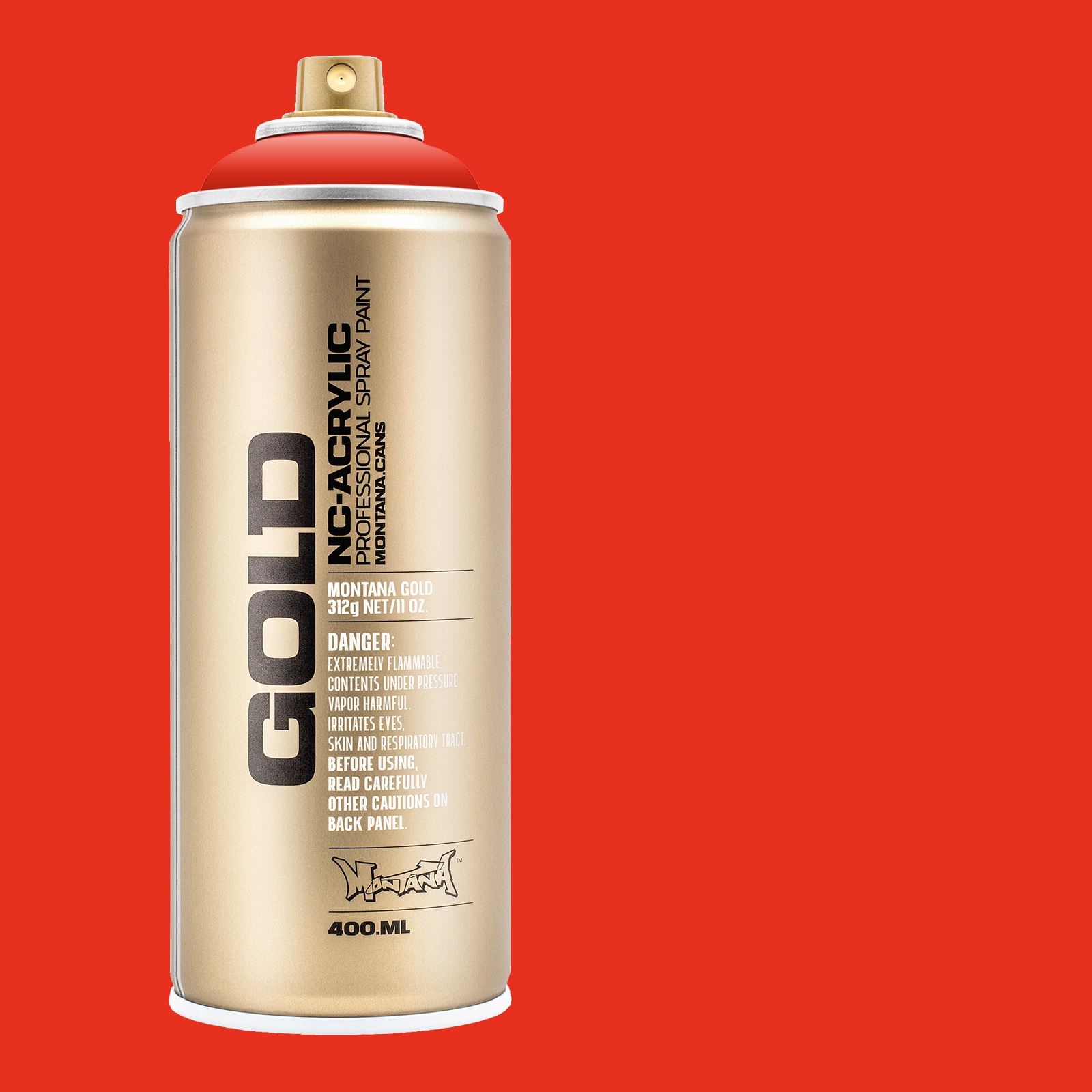 Montana Cans MXG-S2020 GOLD Matte Shock Orange Dark Spray paint ( NET WT. 11-oz )