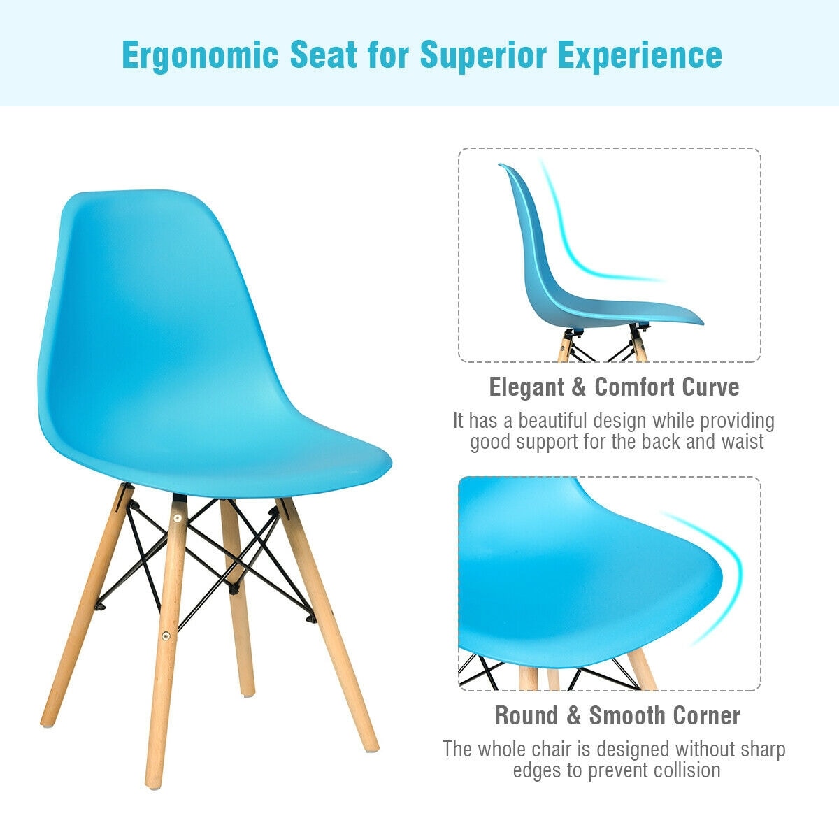 WELLFOR HW-HWY1-66470BL-4 Dining-Chairs - View #7