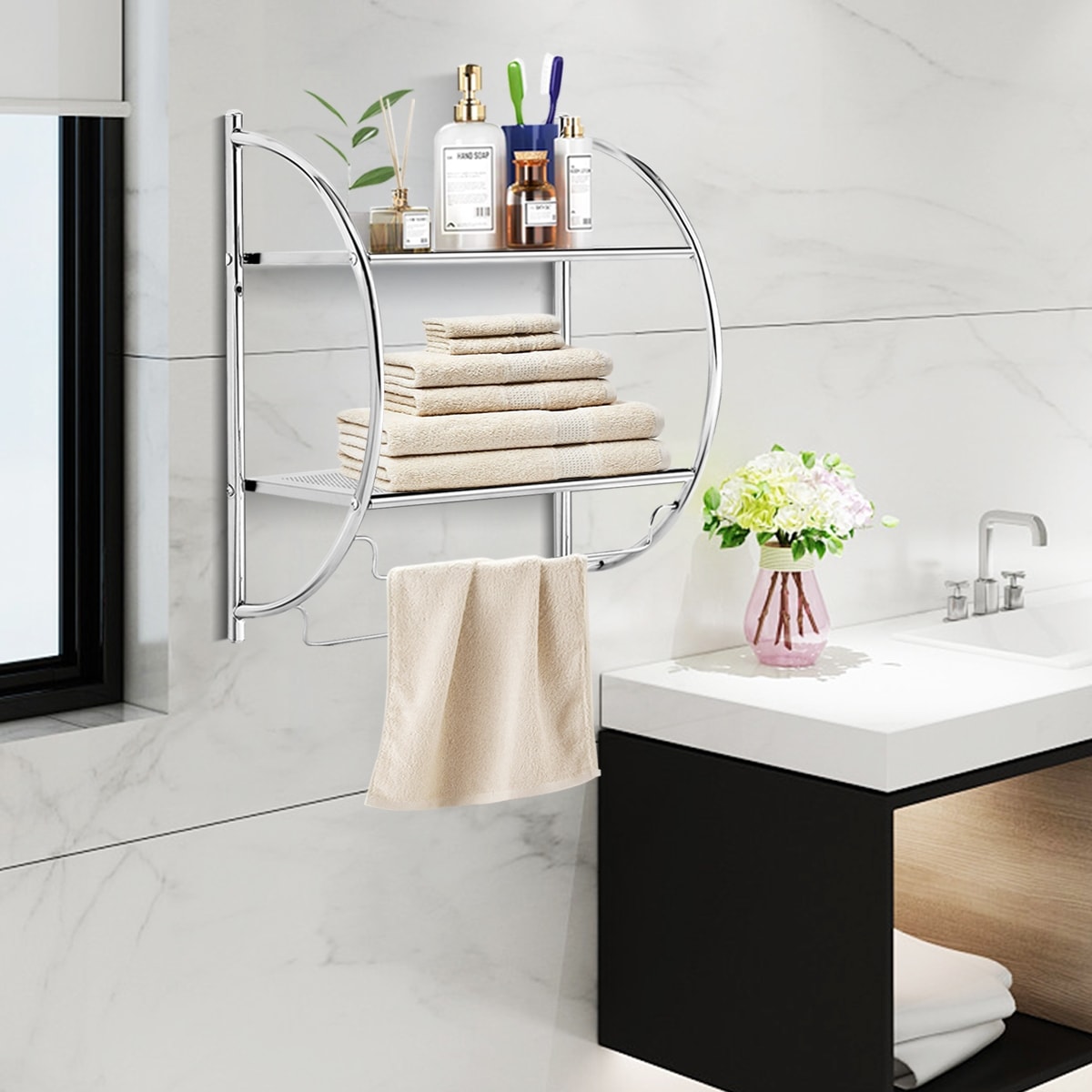 WELLFOR OUJ59244 Towel-Trees - View #3