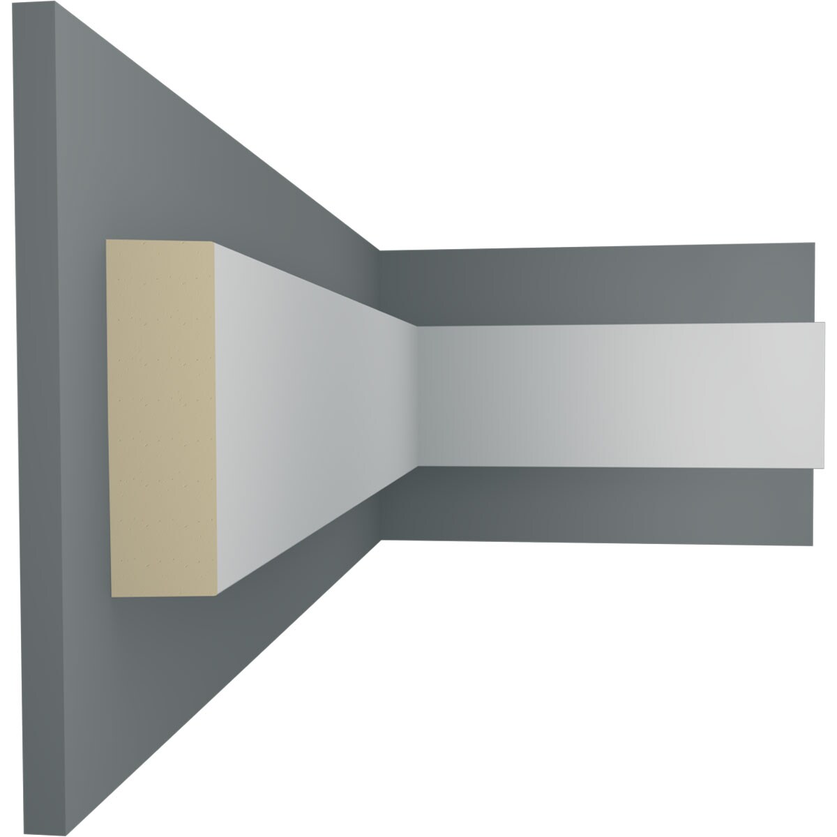 Ekena Millwork FLT03X01X96 Primed Urethane 171781 Wall panel