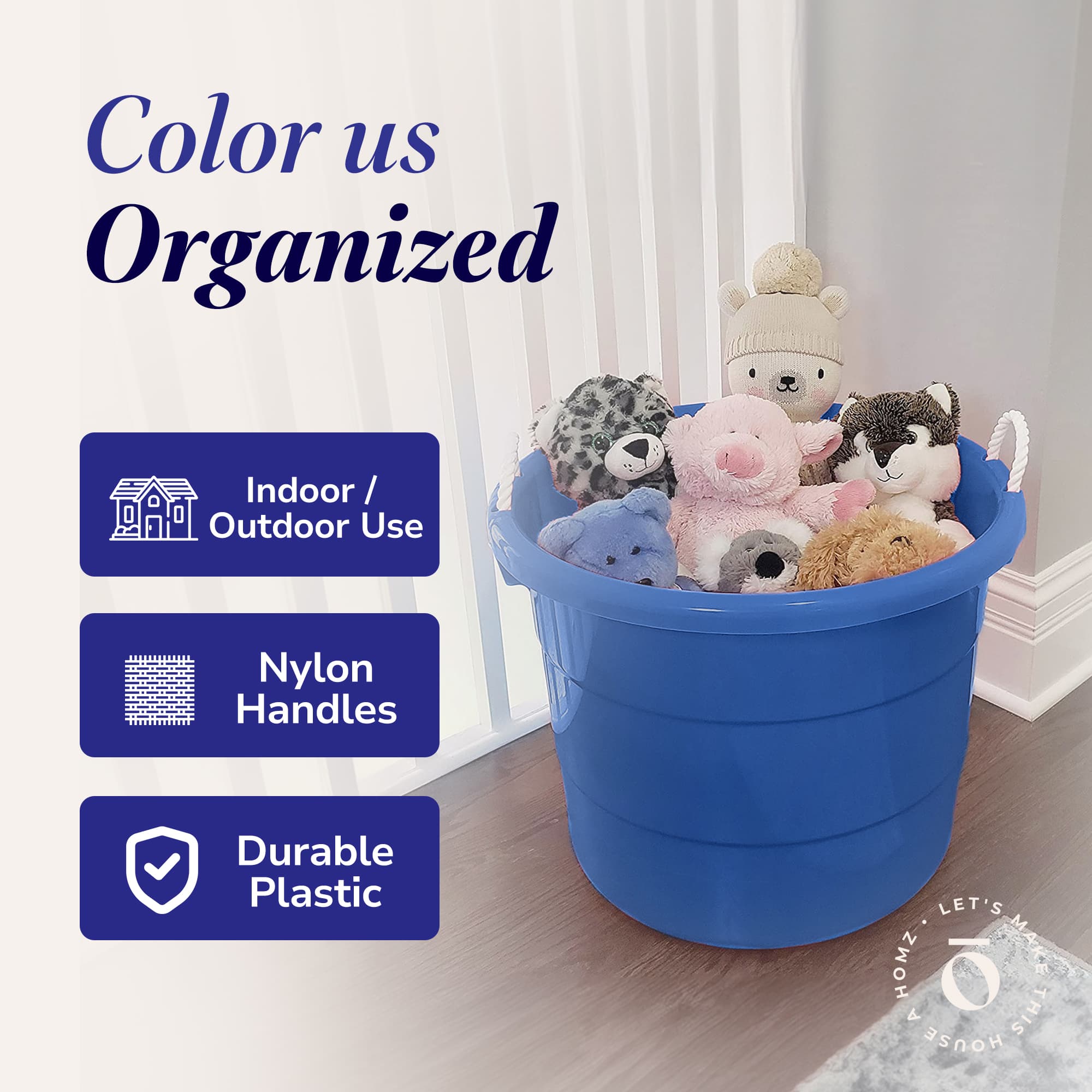 Homz Products 323716 Plastic-Storage-Totes - View #5