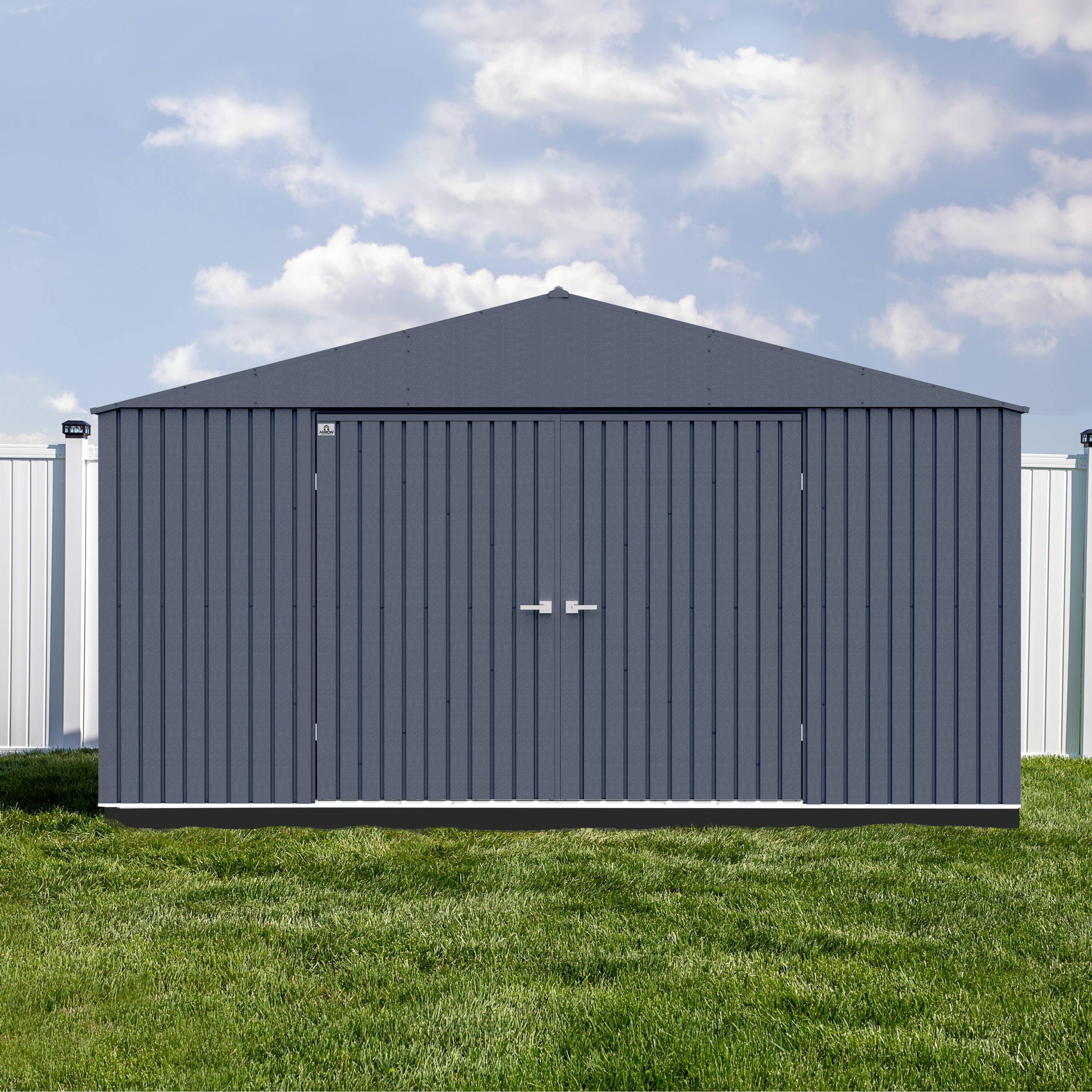 Arrow EG1412AN 14-ft x 12-ft Elite Galvanized steel Storage Shed