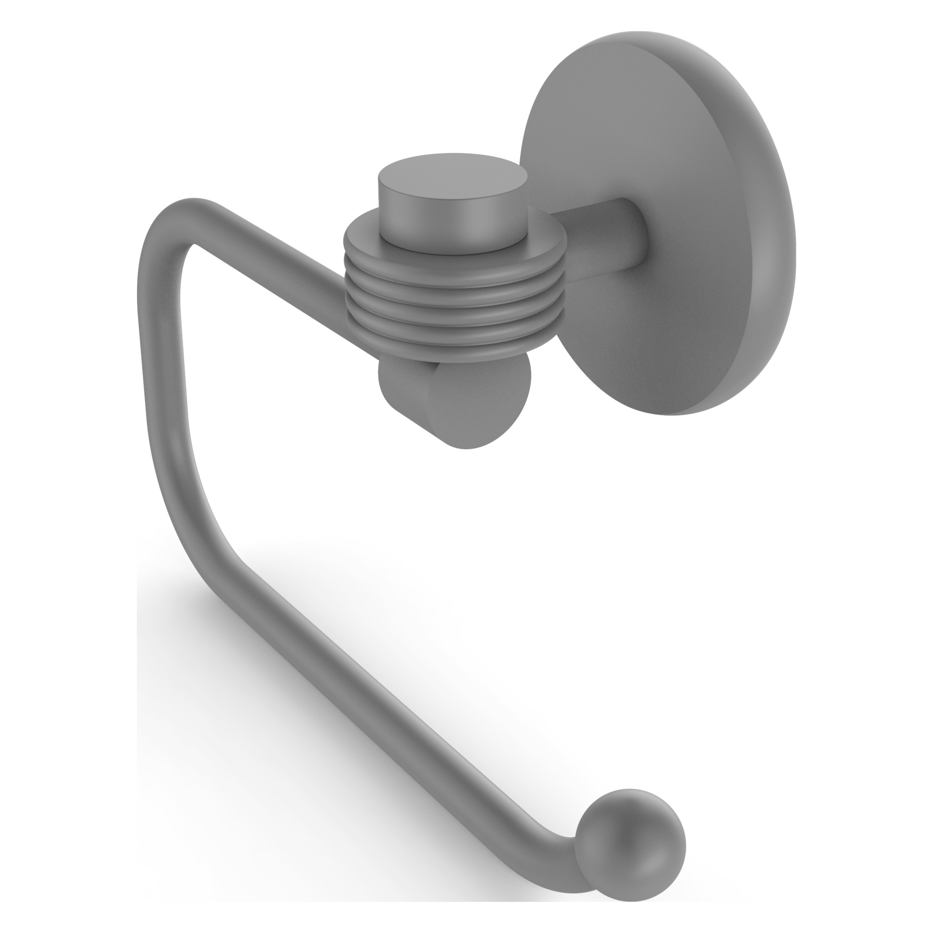 Allied Brass 7124EG-GYM Satellite Orbit One Matte Gray Wall mount Single post Toilet Paper Holder 1 -Rolls with Storage